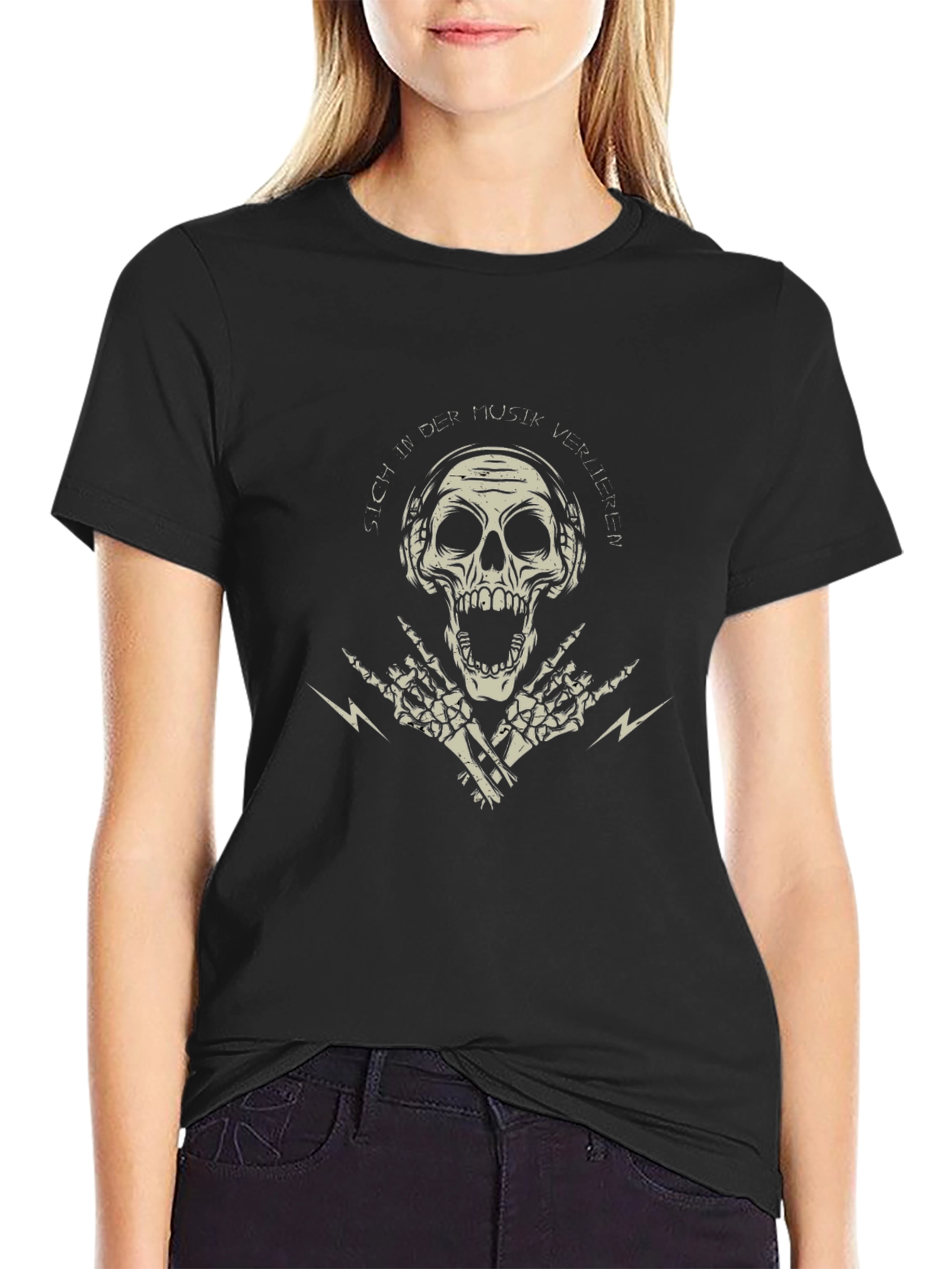 Skull & Music T-Shirt - Rock On!