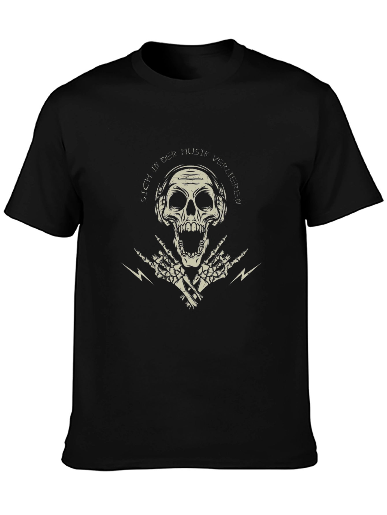 Skull & Music T-Shirt - Rock On!