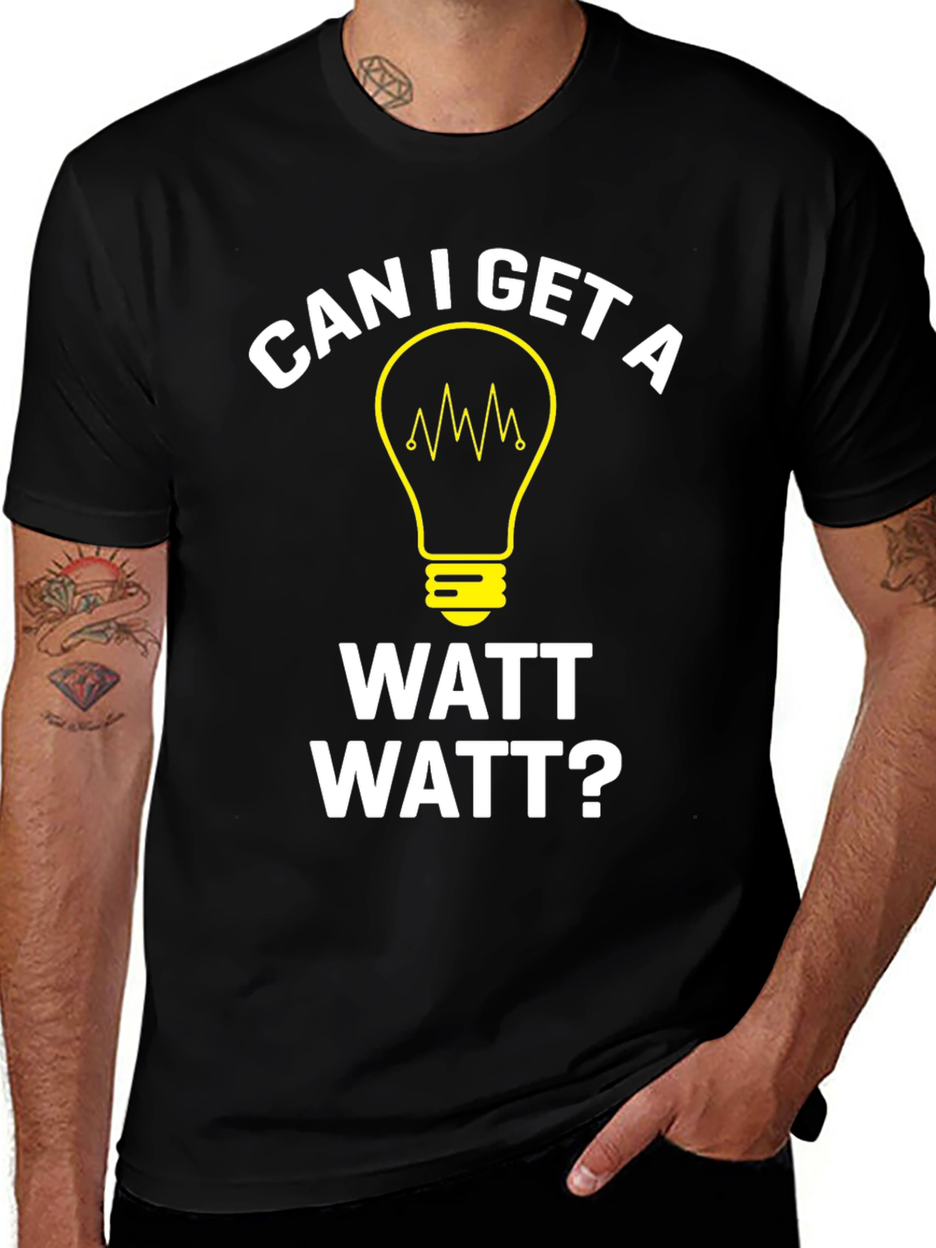 Can I Get A Watt Watt? Graphic T-Shirt