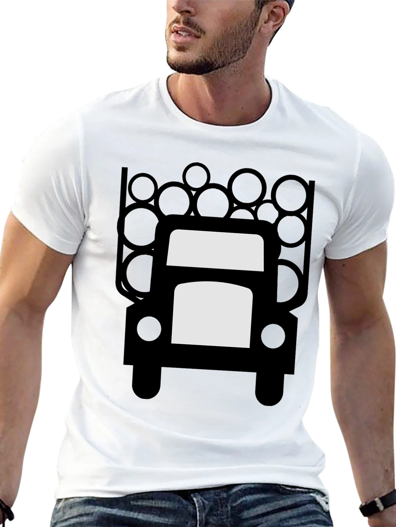 Lumber Truck Graphic T-Shirt