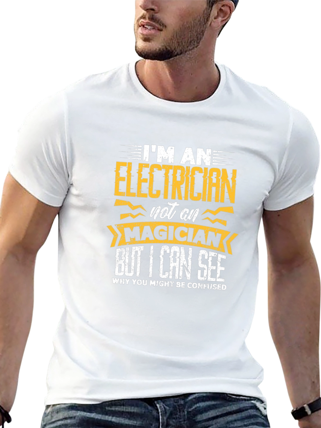 Electrician T-Shirt - Im an Electrician Not a Magician