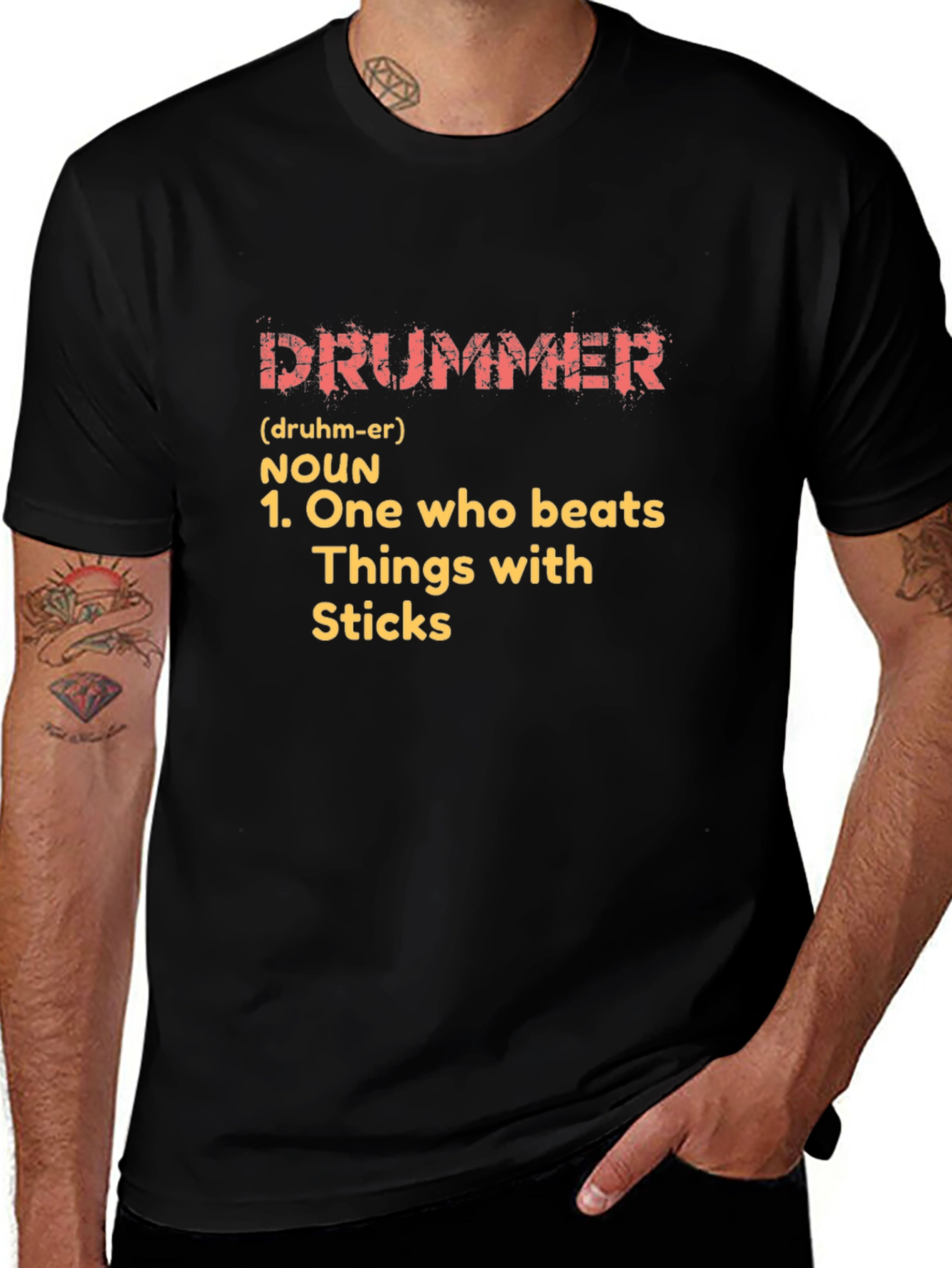 Drummer Definition T-Shirt - Funny Musician Tee