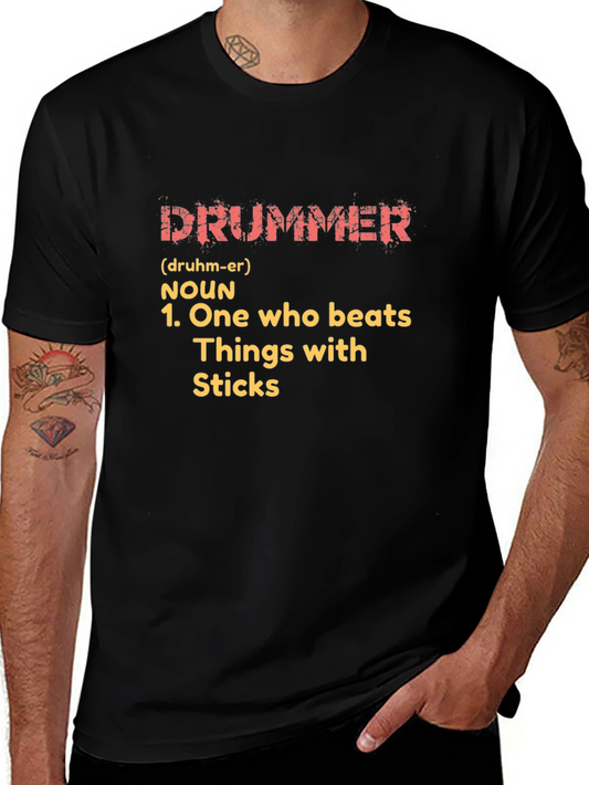 Drummer Definition T-Shirt - Funny Musician Tee