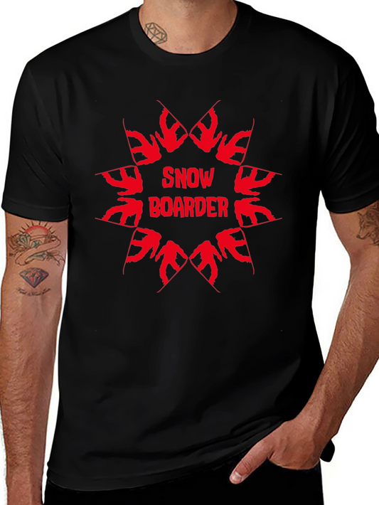 Snowboarder Graphic Tee - Black