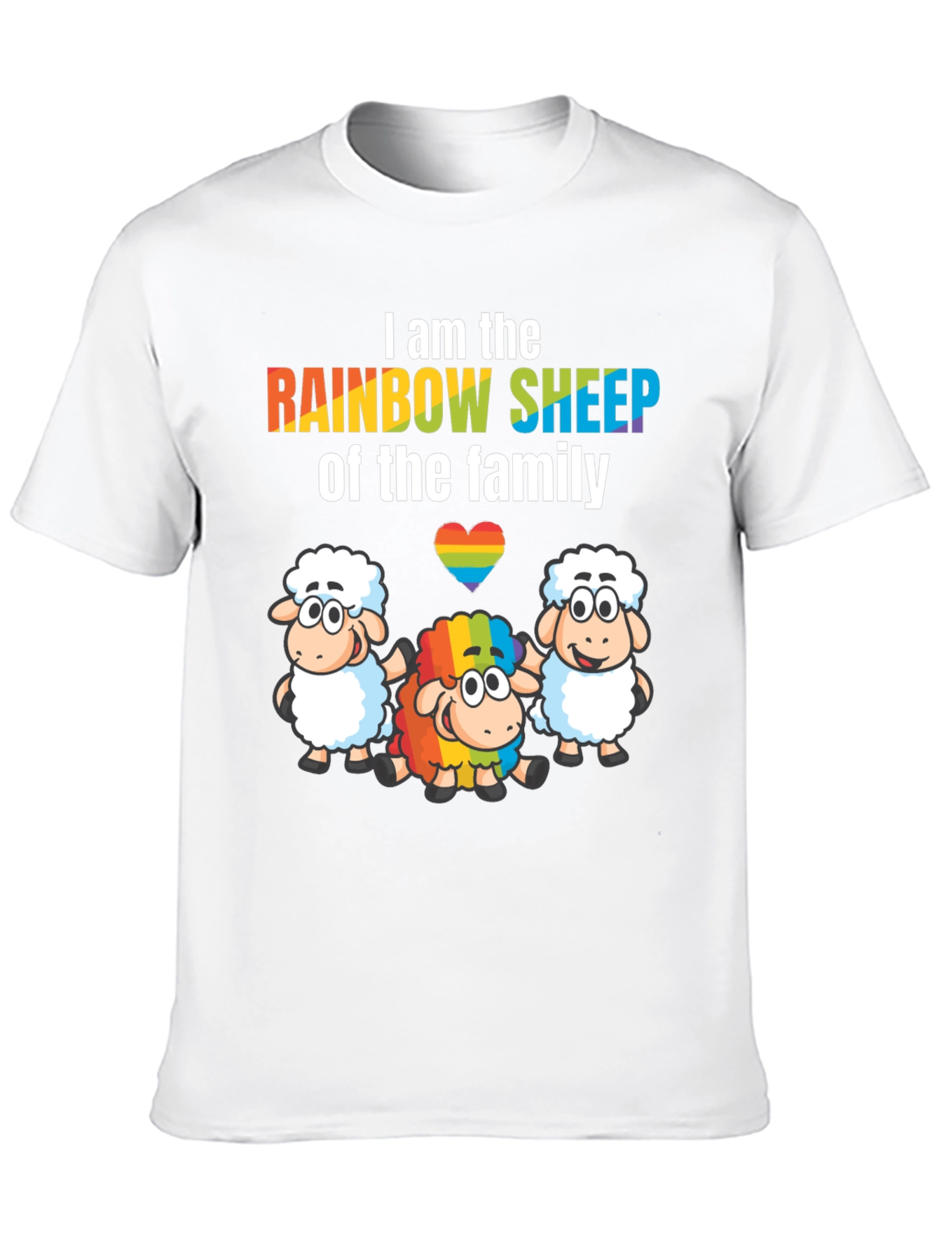 Rainbow Sheep LGBTQ+ Pride T-Shirt