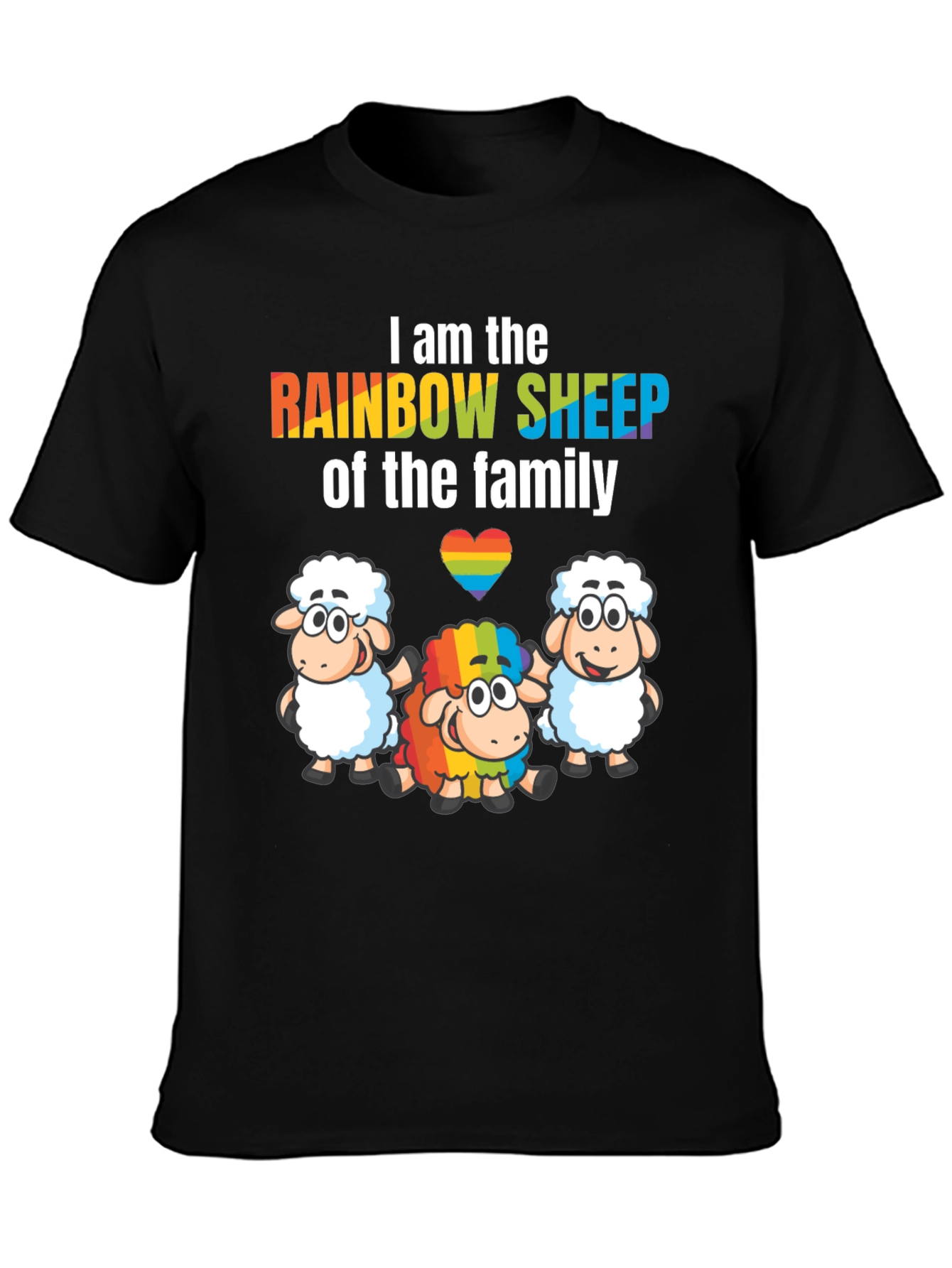 Rainbow Sheep LGBTQ+ Pride T-Shirt