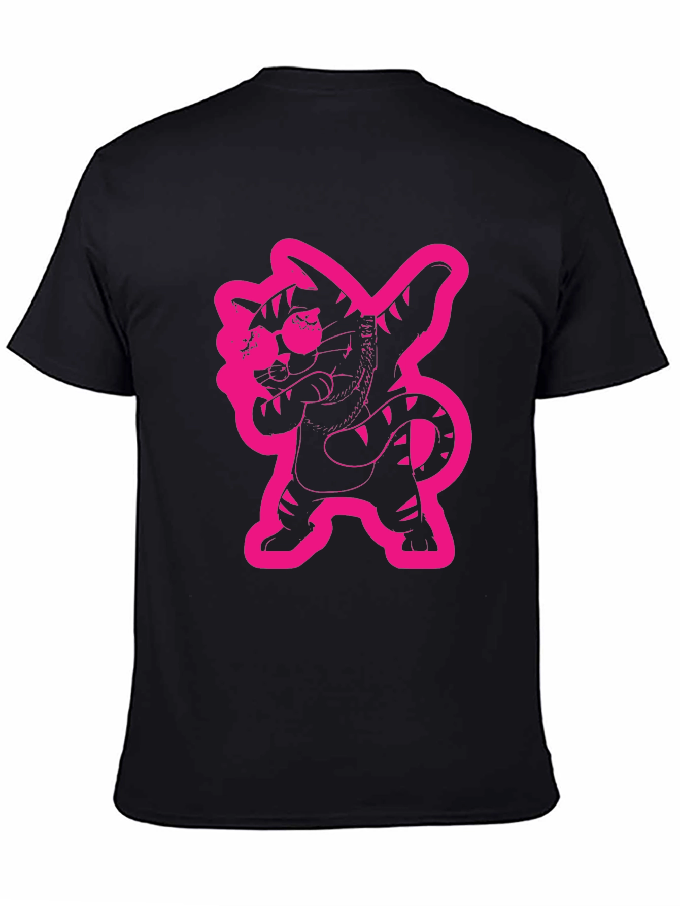 Dabbing Cat Graphic Tee - Cool Black T-Shirt