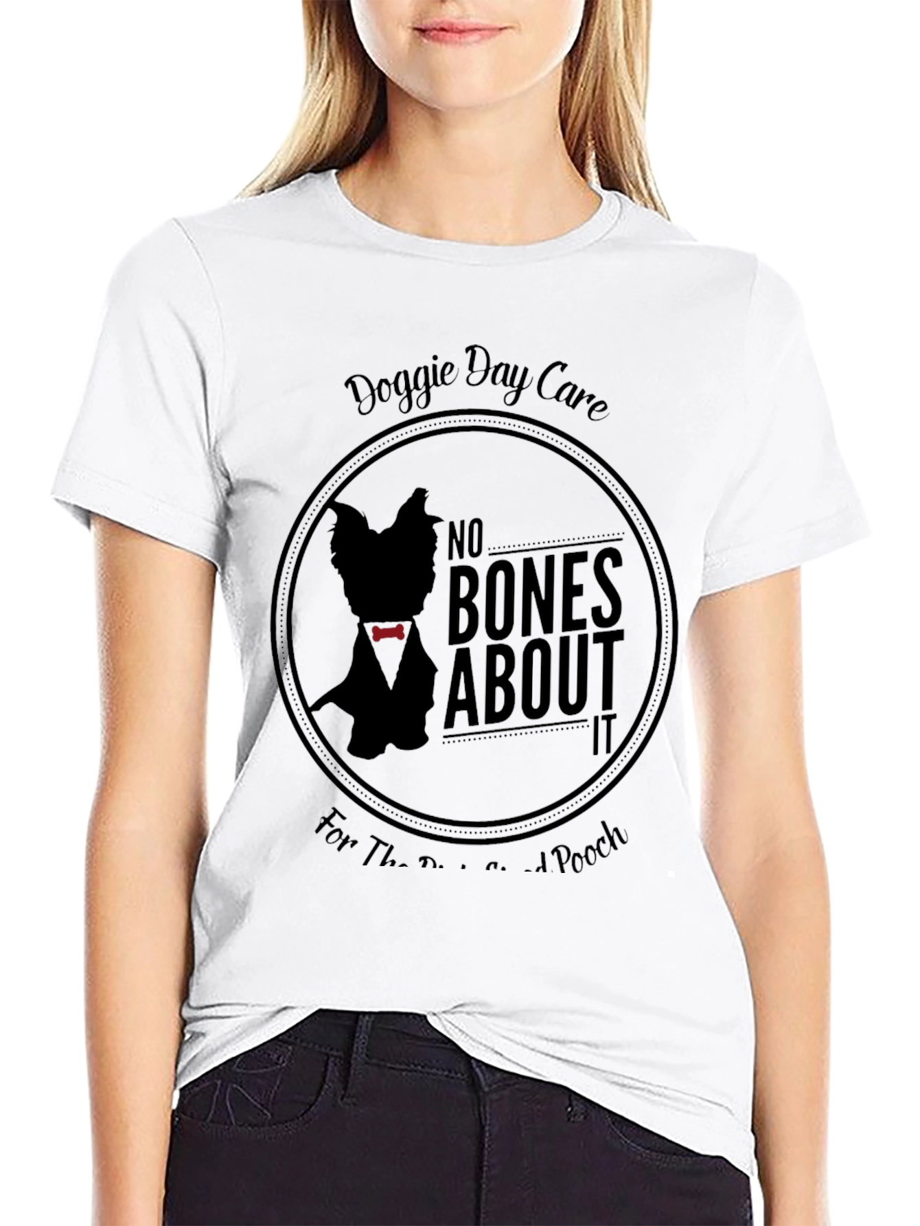 Doggie Day Care Black Graphic T-Shirt