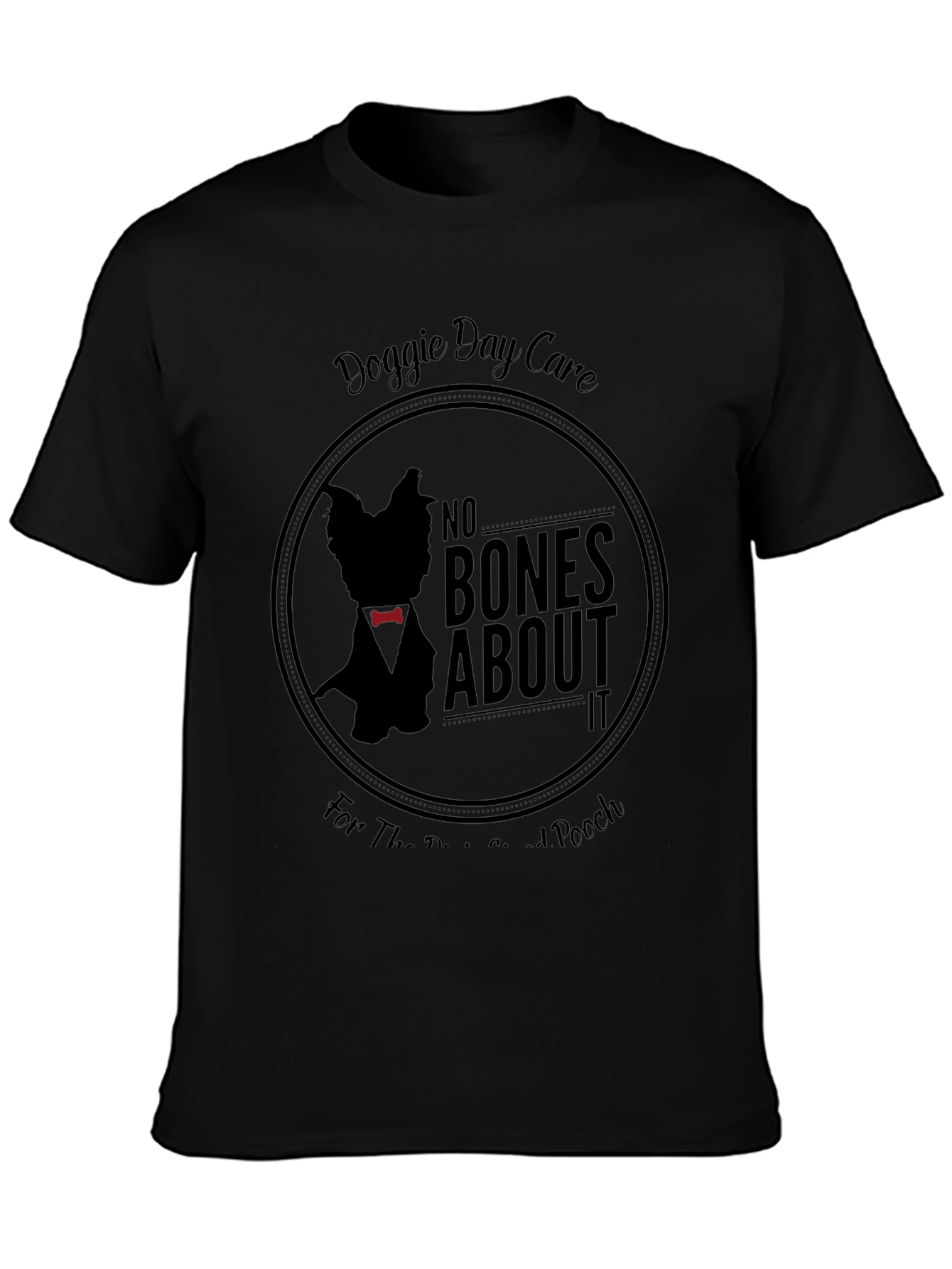 Doggie Day Care Black Graphic T-Shirt