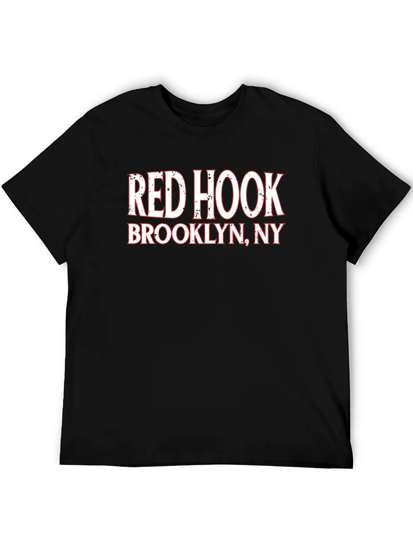 Red Hook Brooklyn NY Black Graphic T-Shirt
