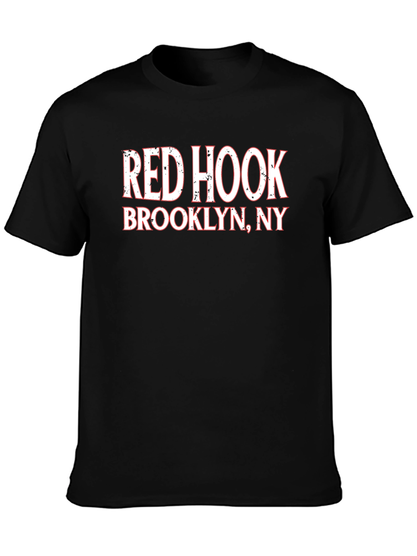 Red Hook Brooklyn NY Black Graphic T-Shirt