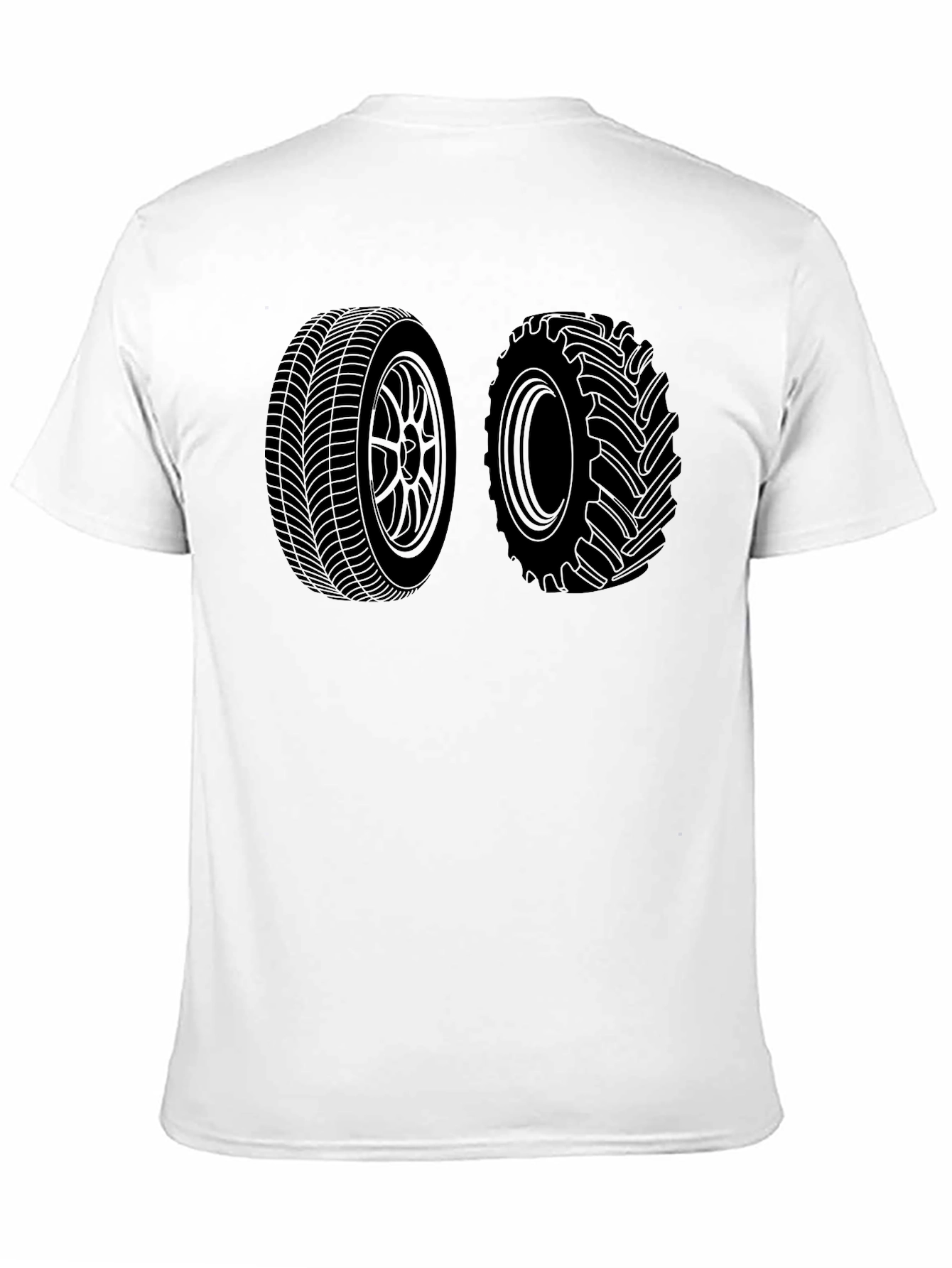 Tire Tracks Black Tee - Automotive Enthusiast Apparel
