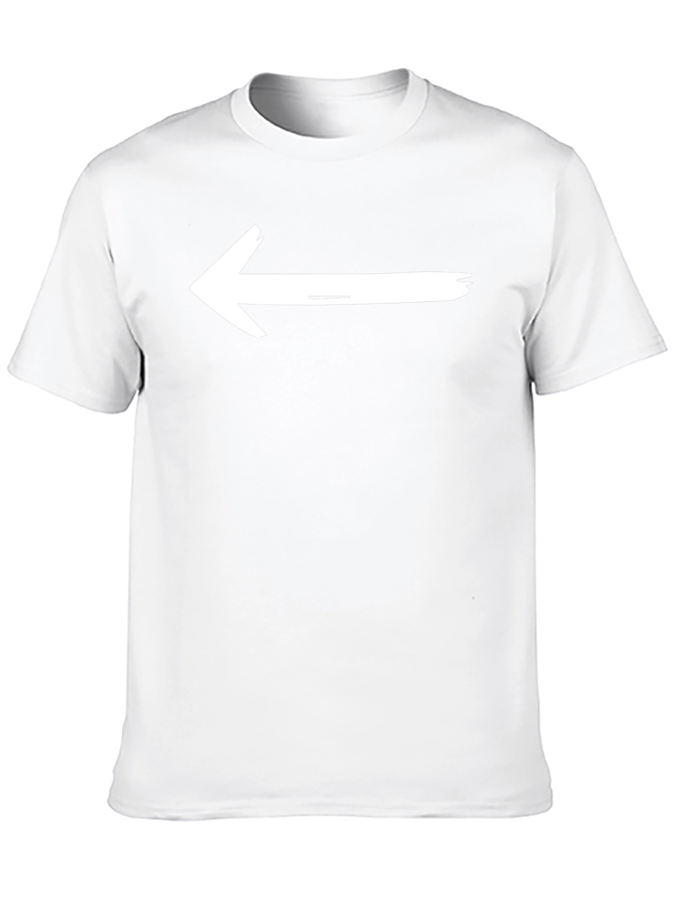 Left Arrow Black T-Shirt - Directional Graphic Tee