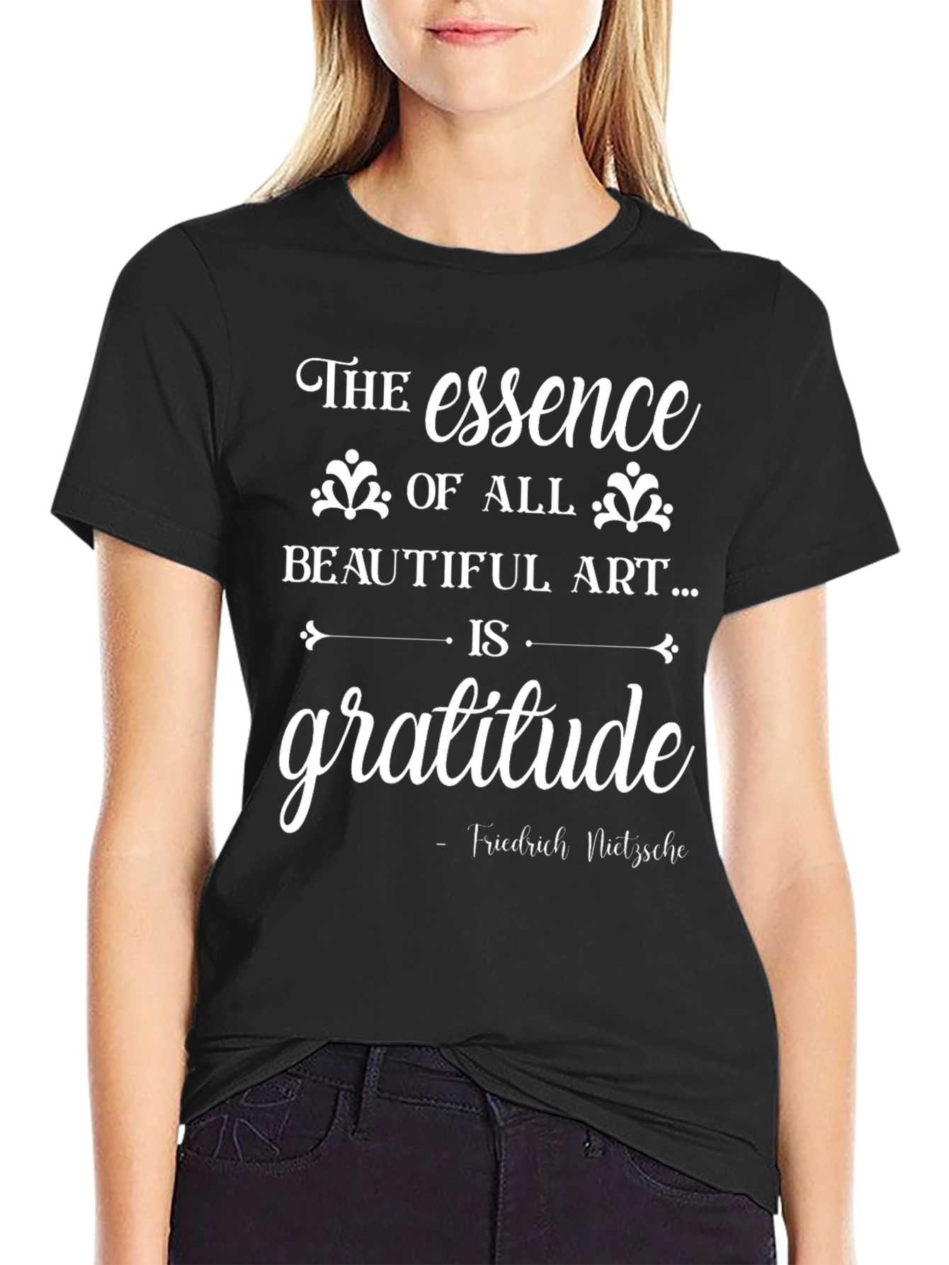 Gratitude Essence T-Shirt: Nietzsche Quote