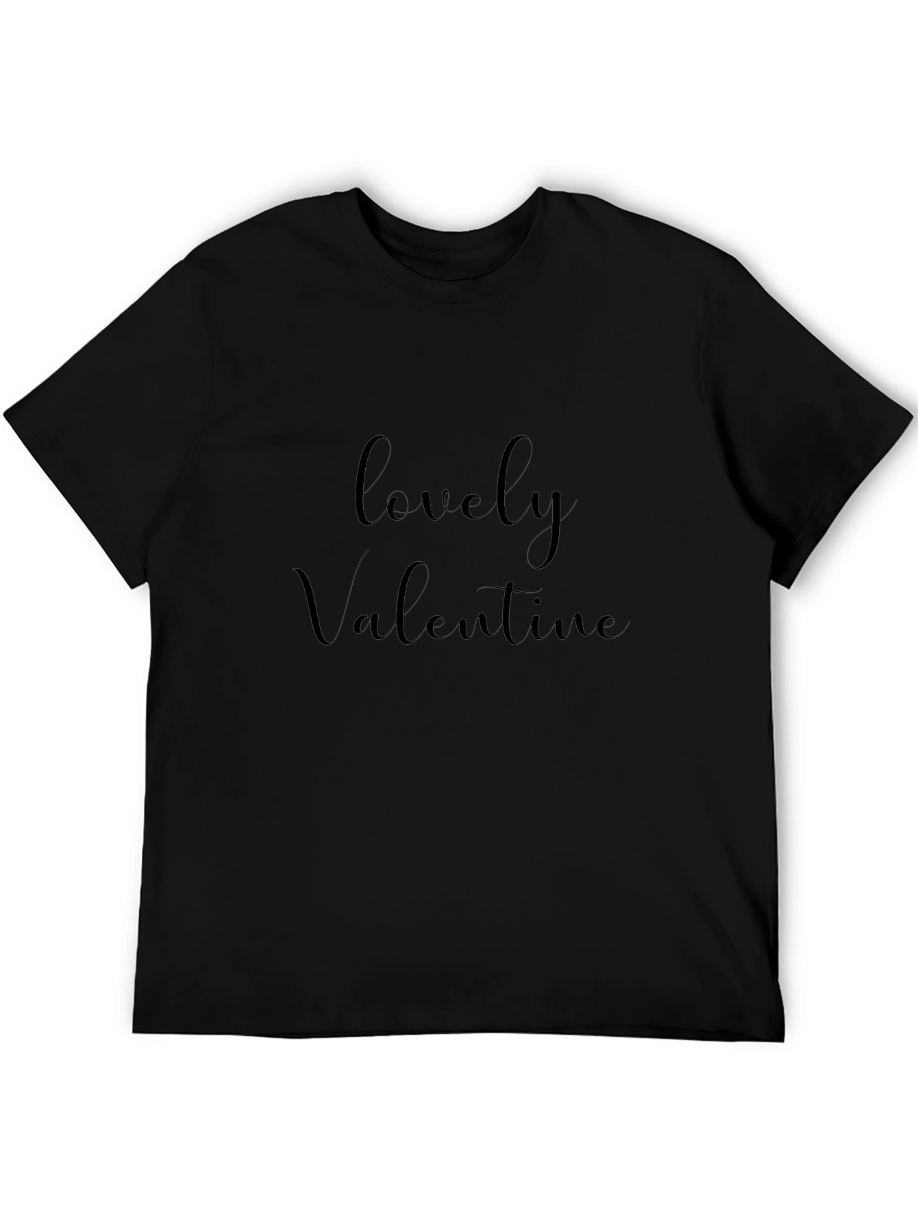 Lovely Valentine Black T-Shirt