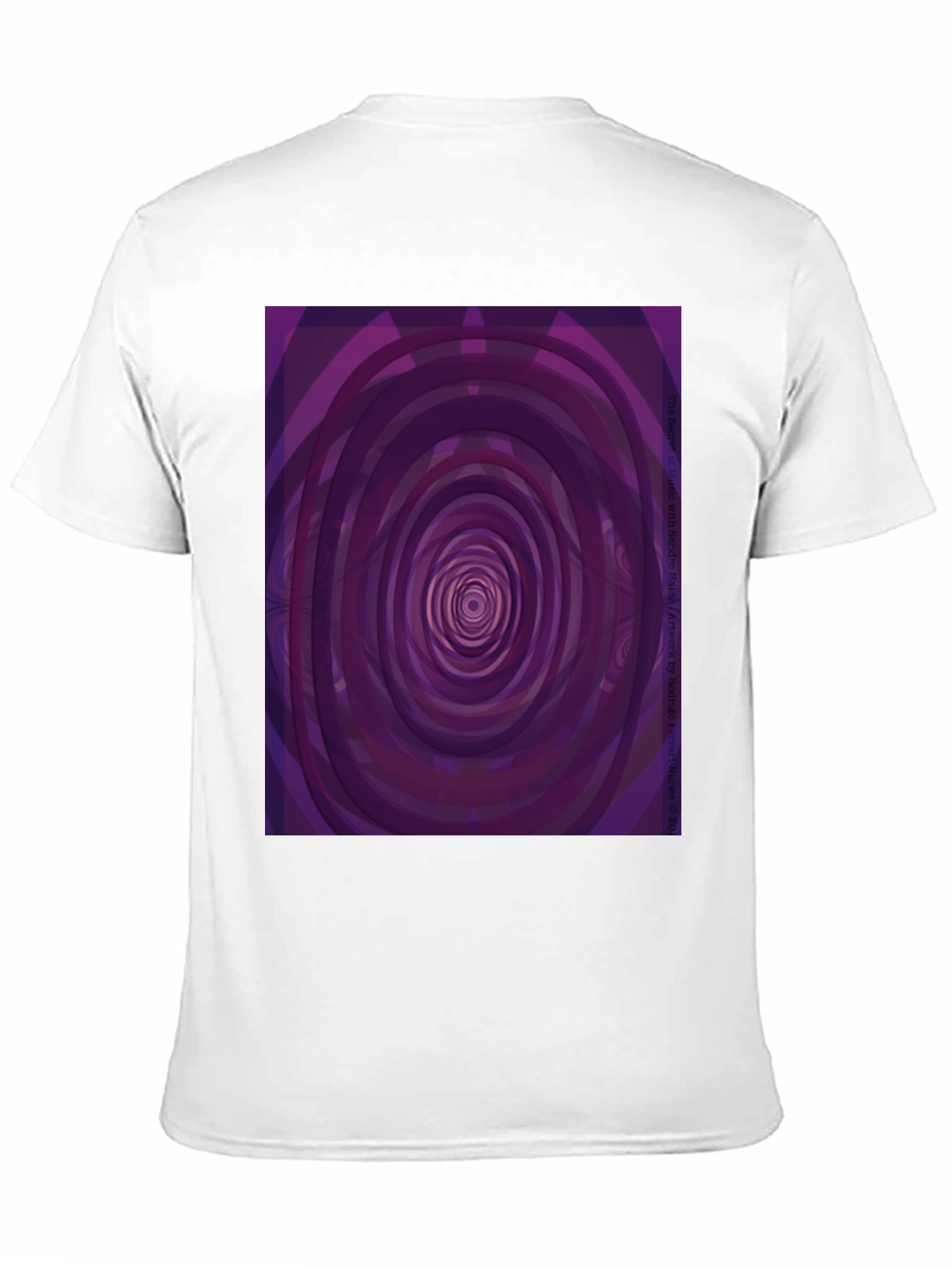 Hypnotic Purple Swirl T-Shirt - Modern Abstract Design