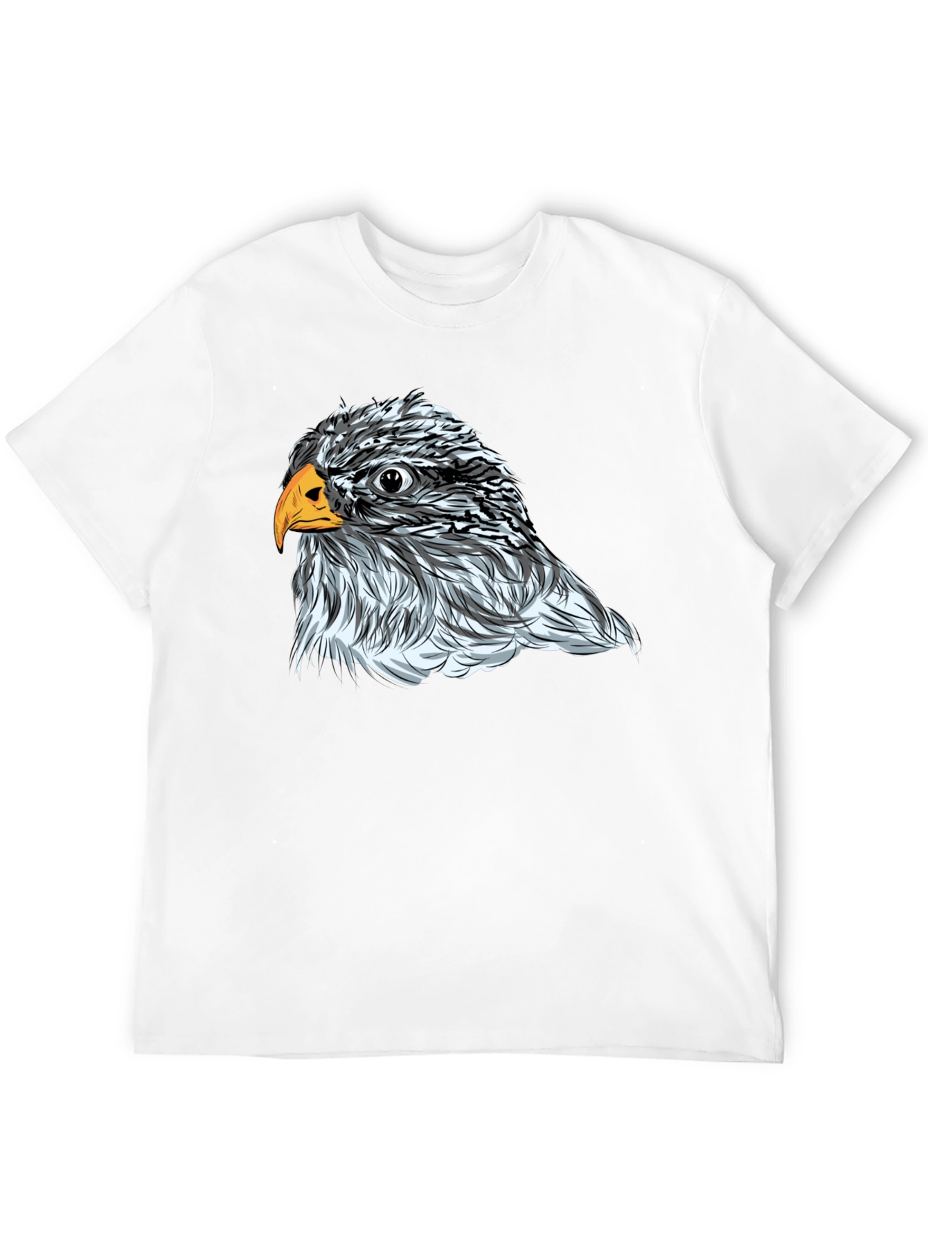Eagle Graphic Print Mens Black T-Shirt