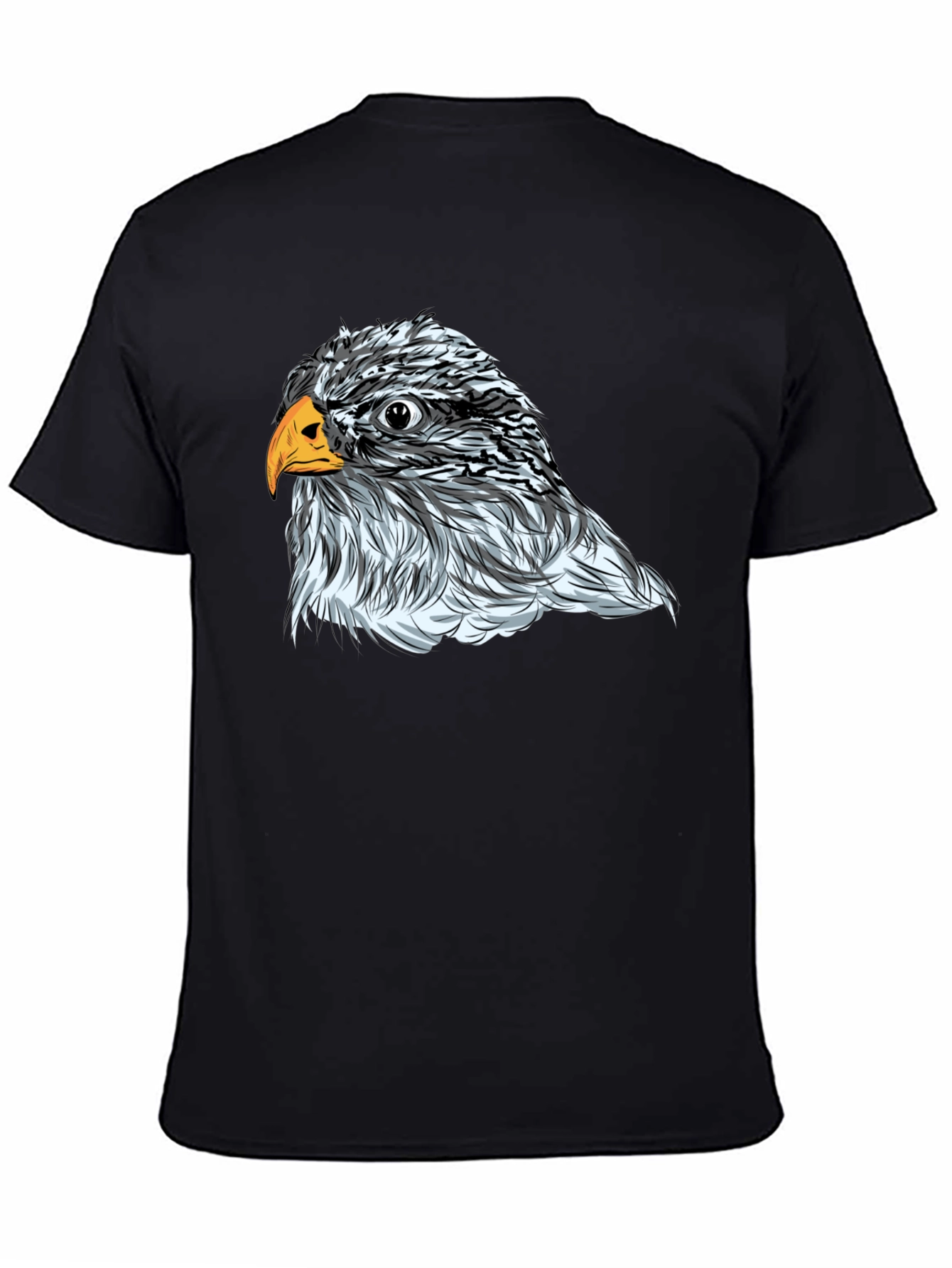 Eagle Graphic Print Mens Black T-Shirt