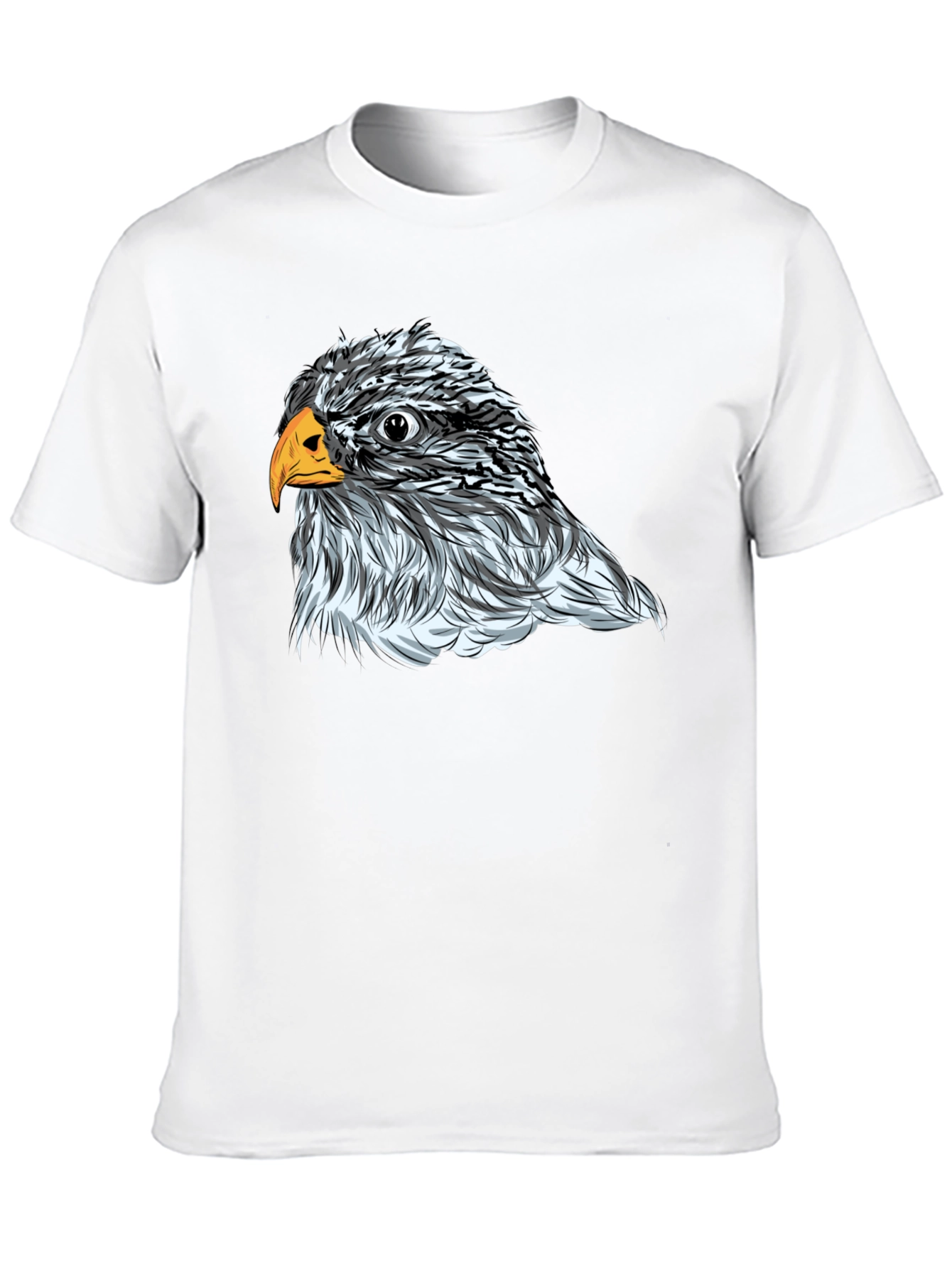 Eagle Graphic Print Mens Black T-Shirt