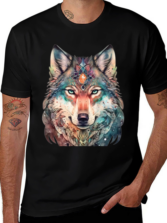 Wolf Spirit T-Shirt - Artistic Animal Design
