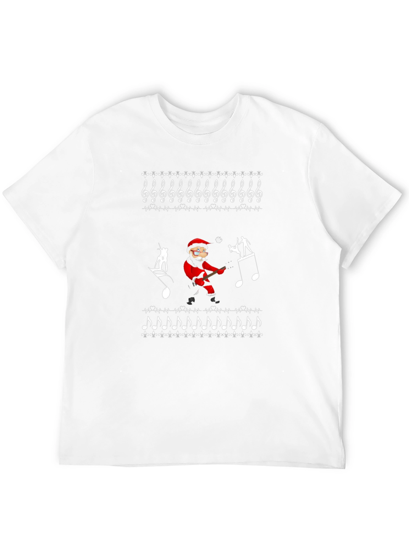 Music Santa Ugly Christmas T-Shirt