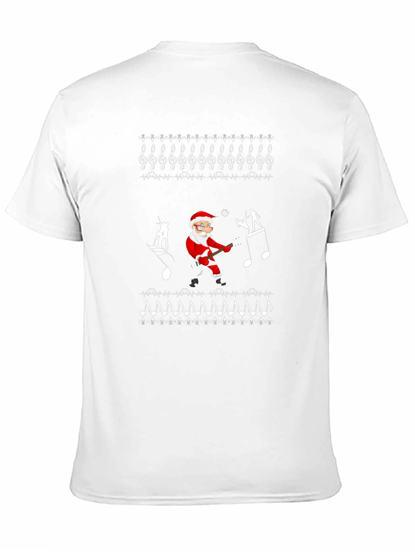 Music Santa Ugly Christmas T-Shirt