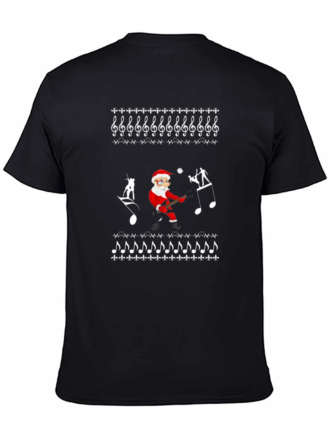 Music Santa Ugly Christmas T-Shirt