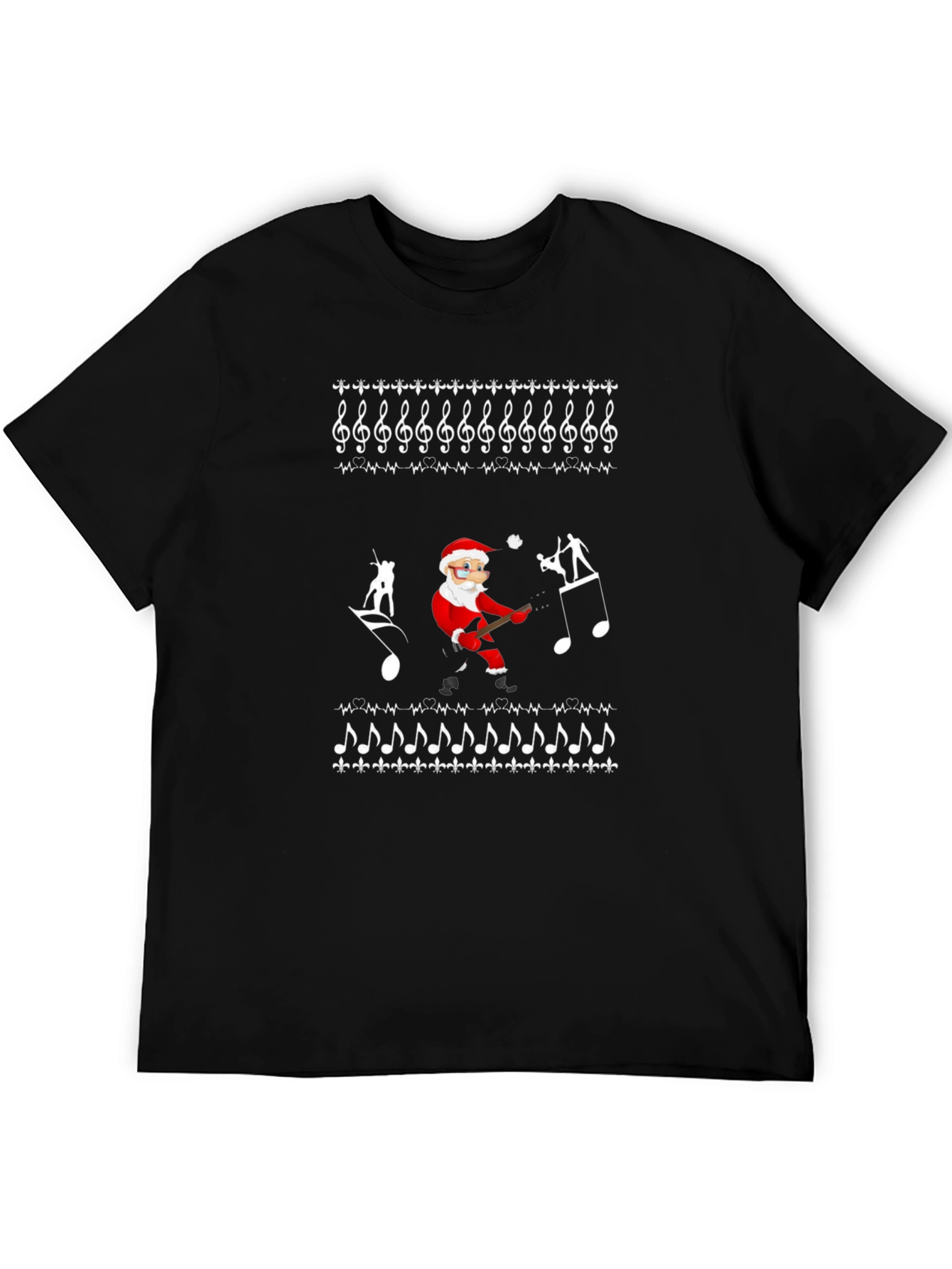 Music Santa Ugly Christmas T-Shirt
