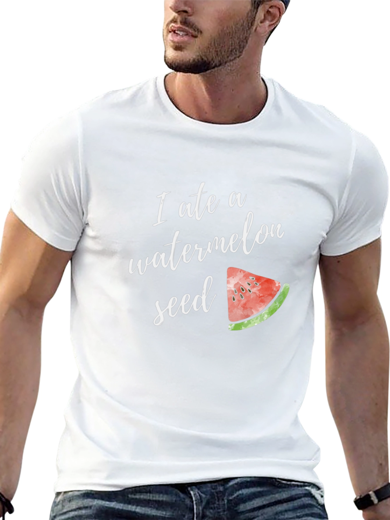 Funny Watermelon Seed T-Shirt - Unisex Cotton Tee