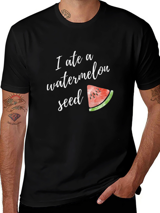 Funny Watermelon Seed T-Shirt - Unisex Cotton Tee