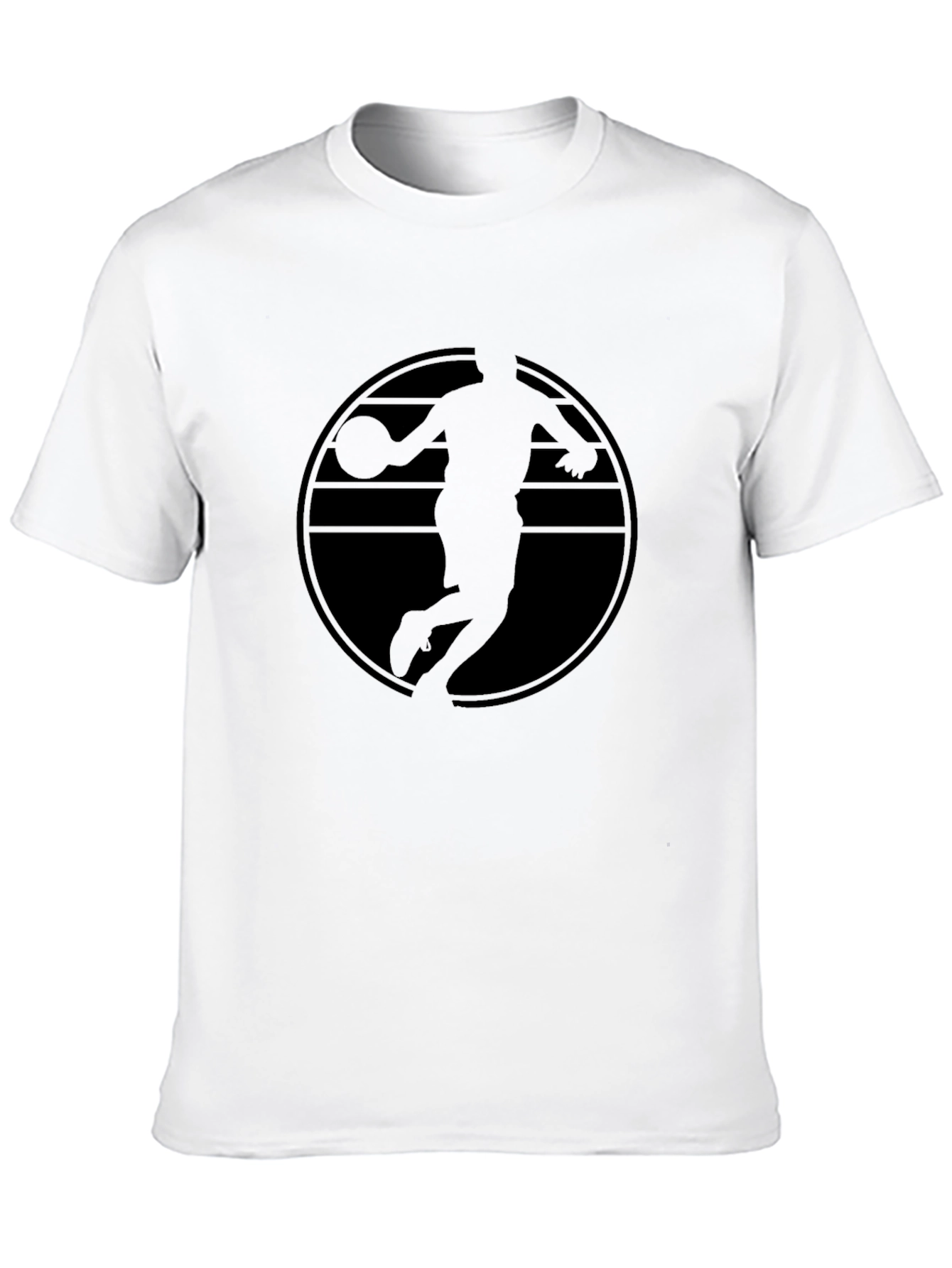 Black Basketball Graphic Tee - Dunk Silhouette