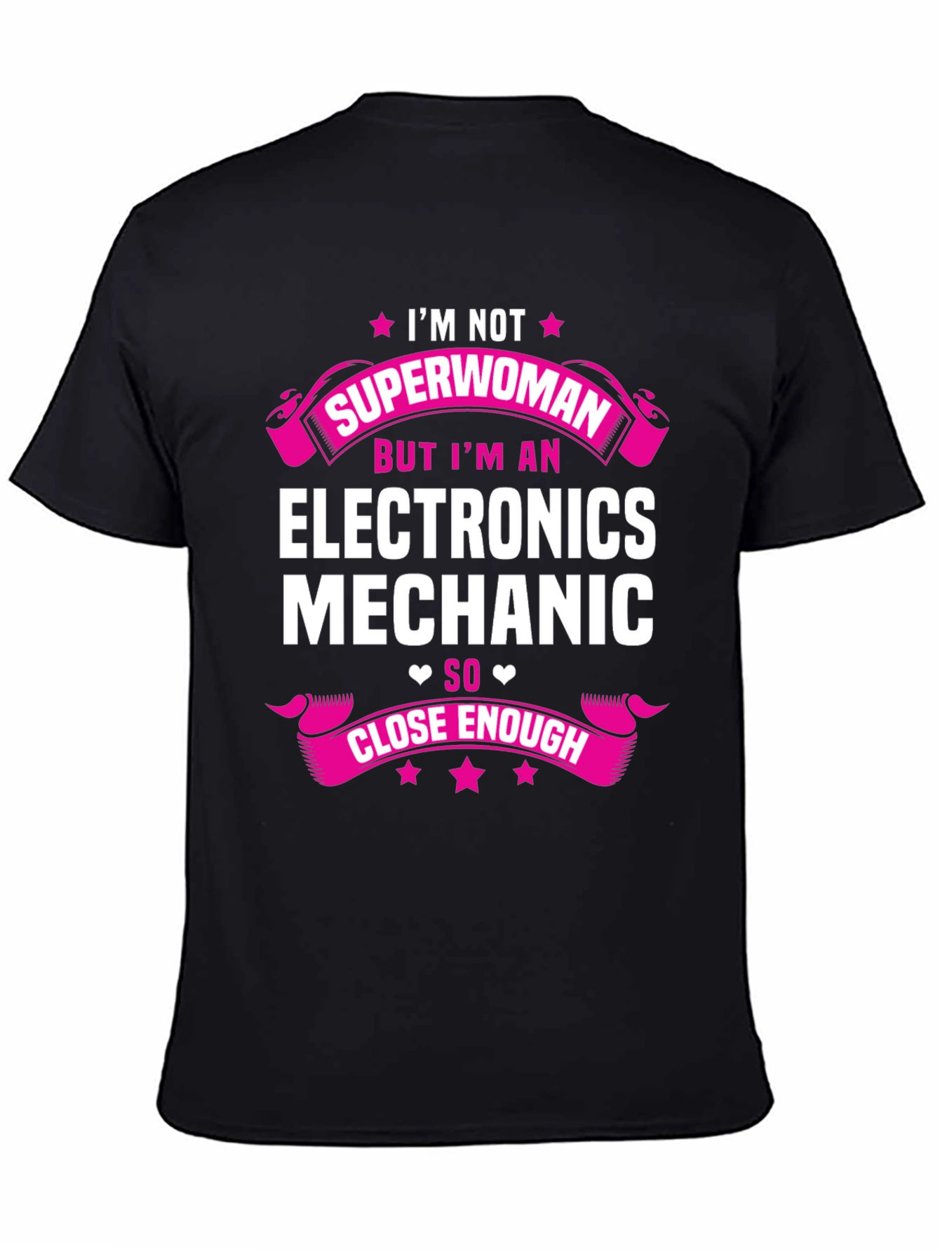 Electronics Mechanic T-Shirt - Superwoman Design