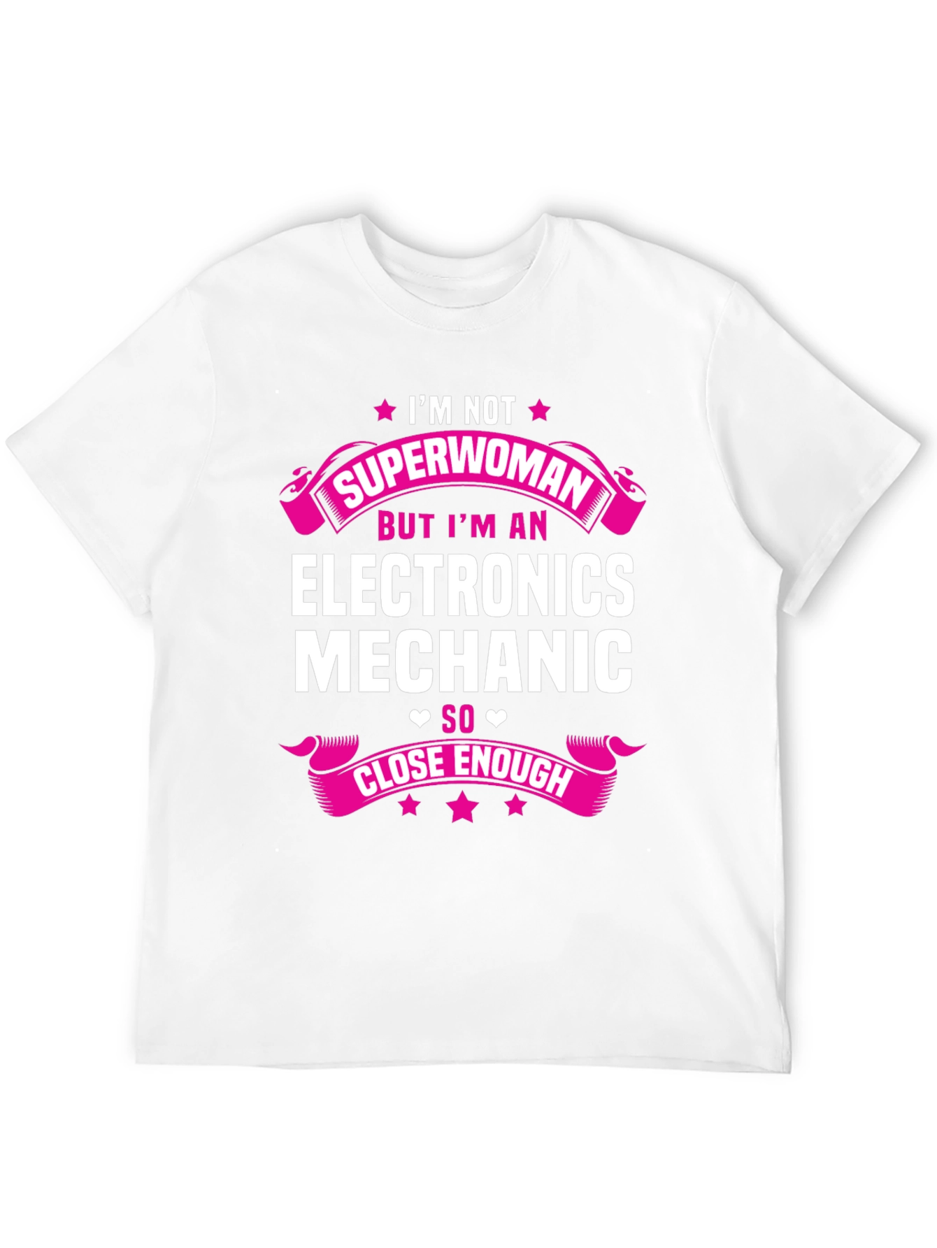 Electronics Mechanic T-Shirt - Superwoman Design