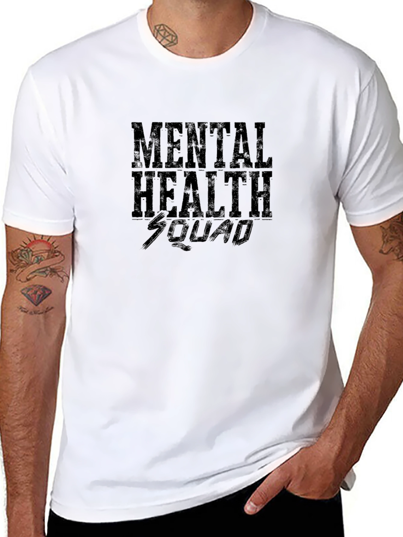 Mental Health Squad Graphic T-Shirt - Black