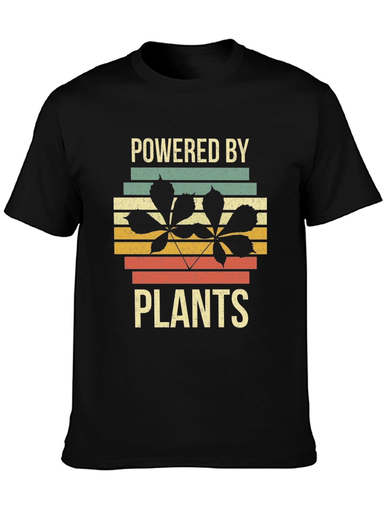 Powered by Plants Graphic Tee - Retro Style