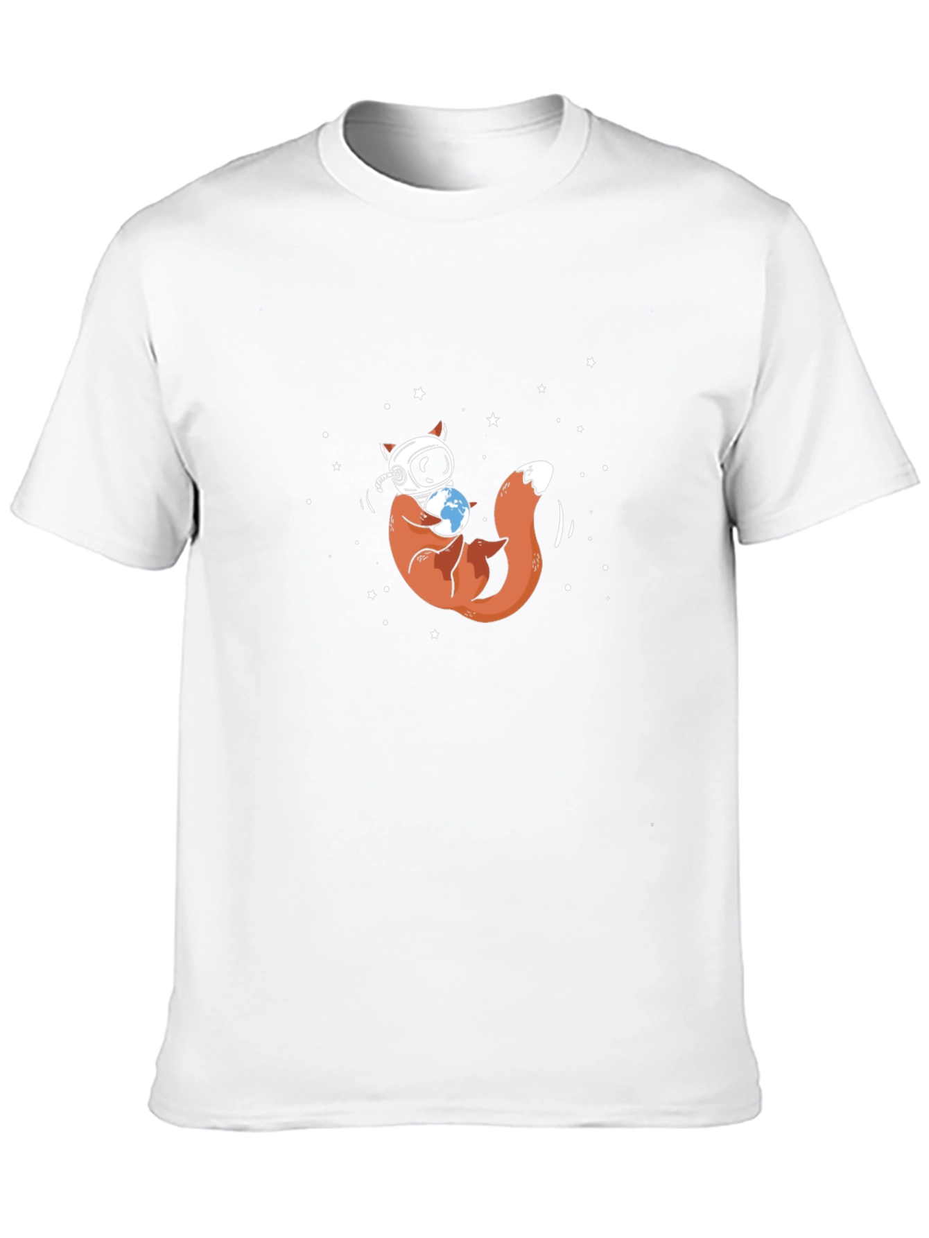 Astronaut Fox Graphic Tee - Space Explorer Design