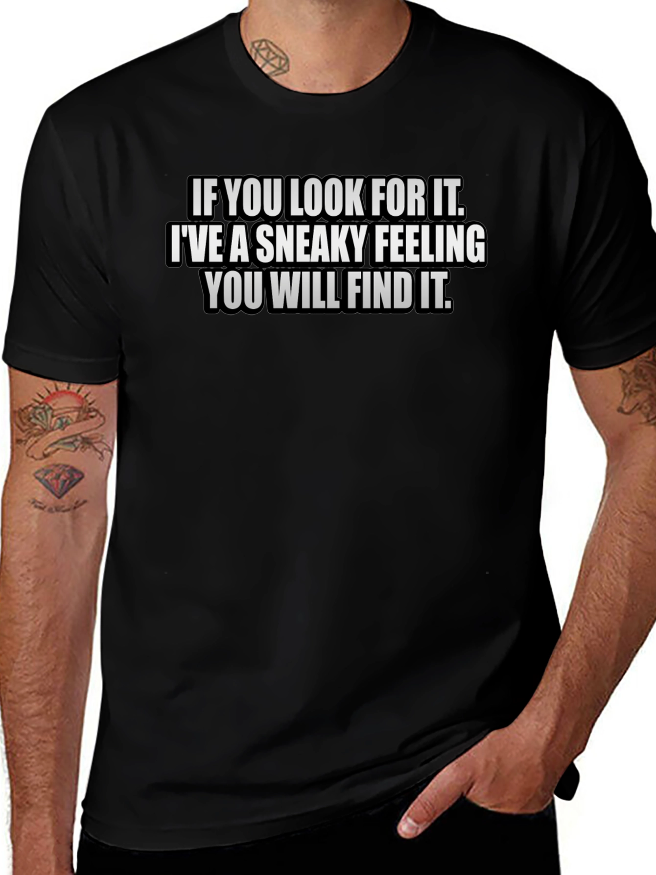Sneaky Feeling Graphic Tee - Find It T-Shirt
