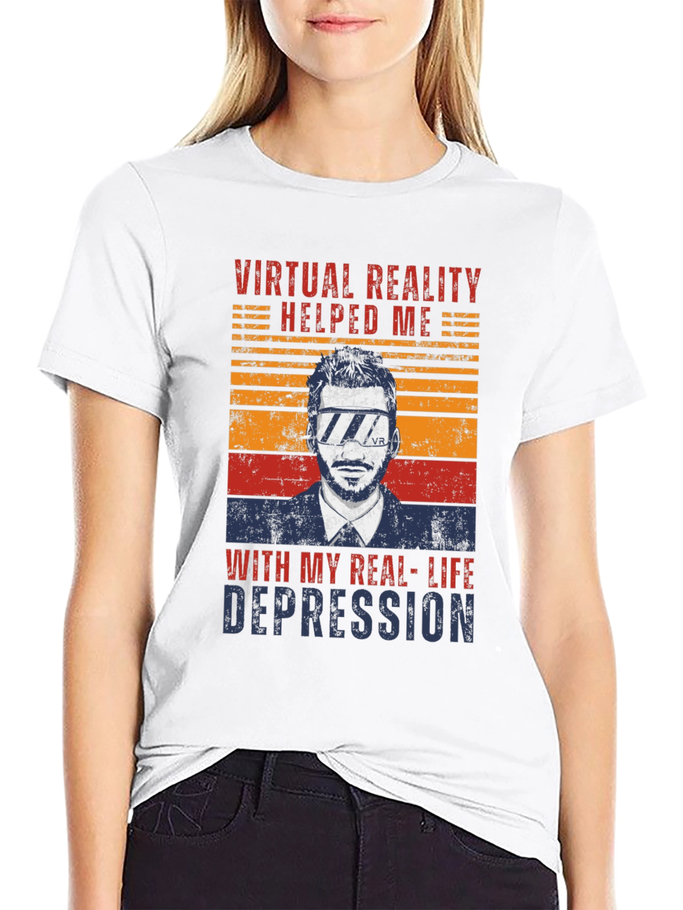 Virtual Reality Helped Me T-Shirt