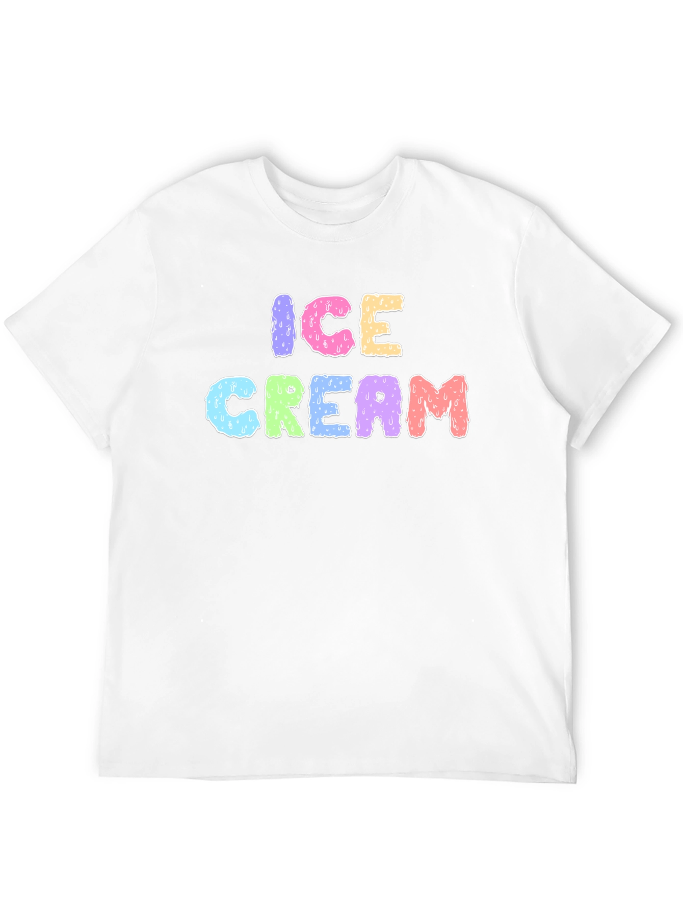 Ice Cream Graphic Black T-Shirt