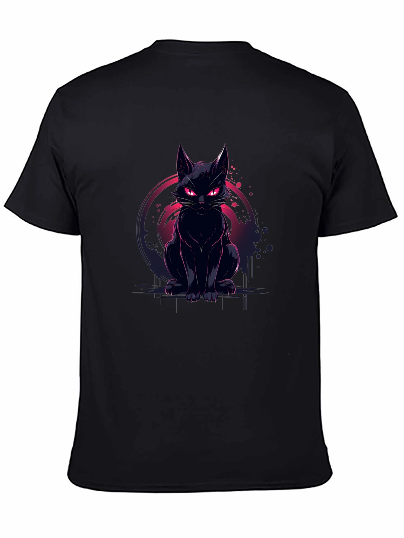 Black Cat Graphic Tee - Mens