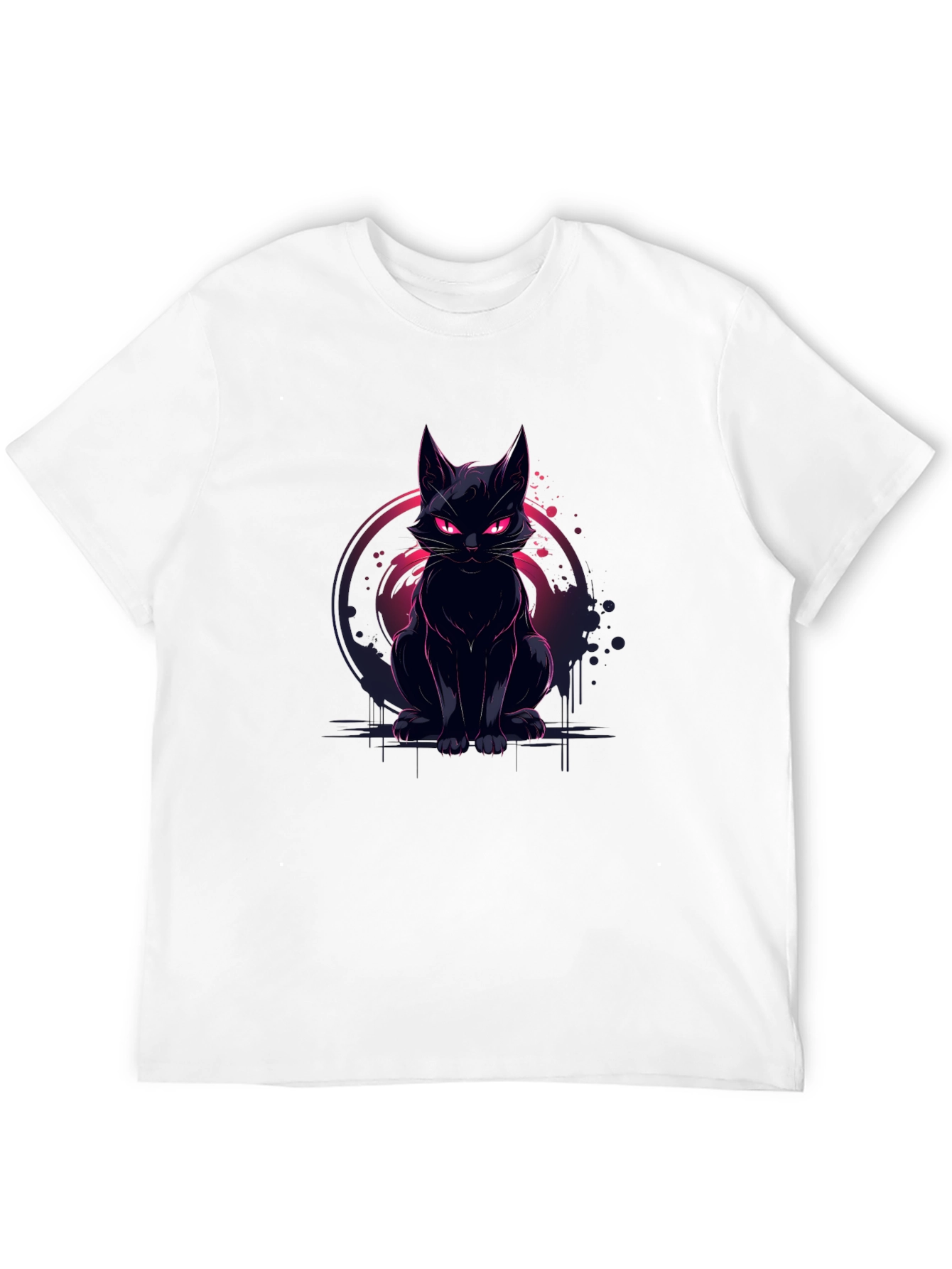 Black Cat Graphic Tee - Mens