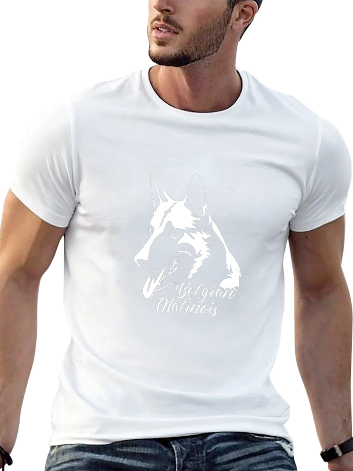 Belgian Malinois Dog T-Shirt - Black