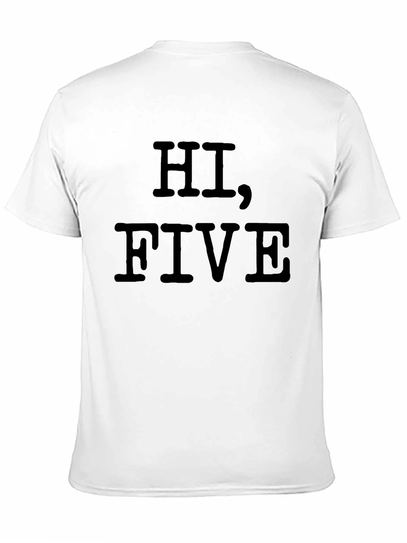 Hi Five Black Graphic Tee