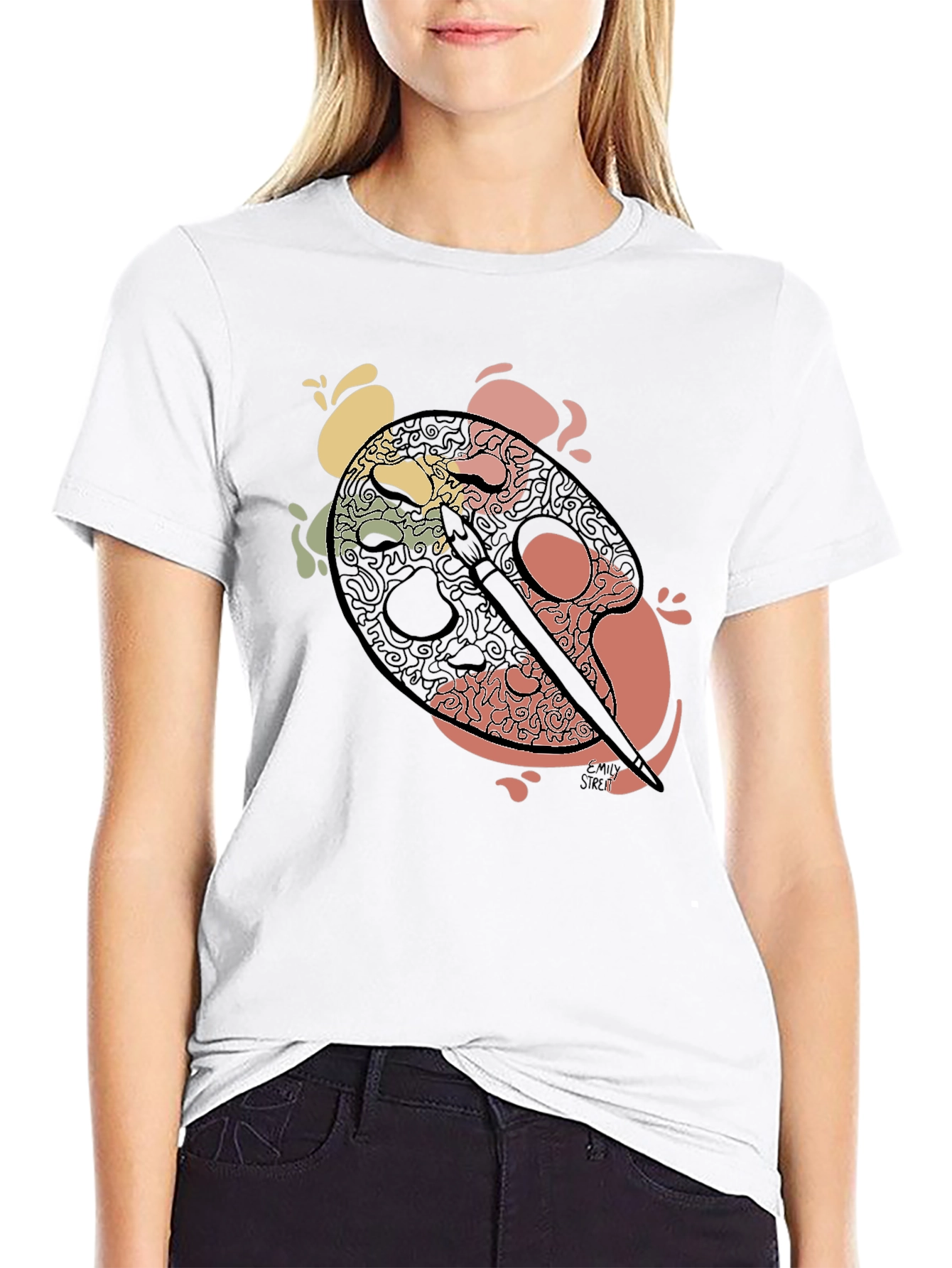 Artist Palette Graphic Tee - Painter T-Shirt