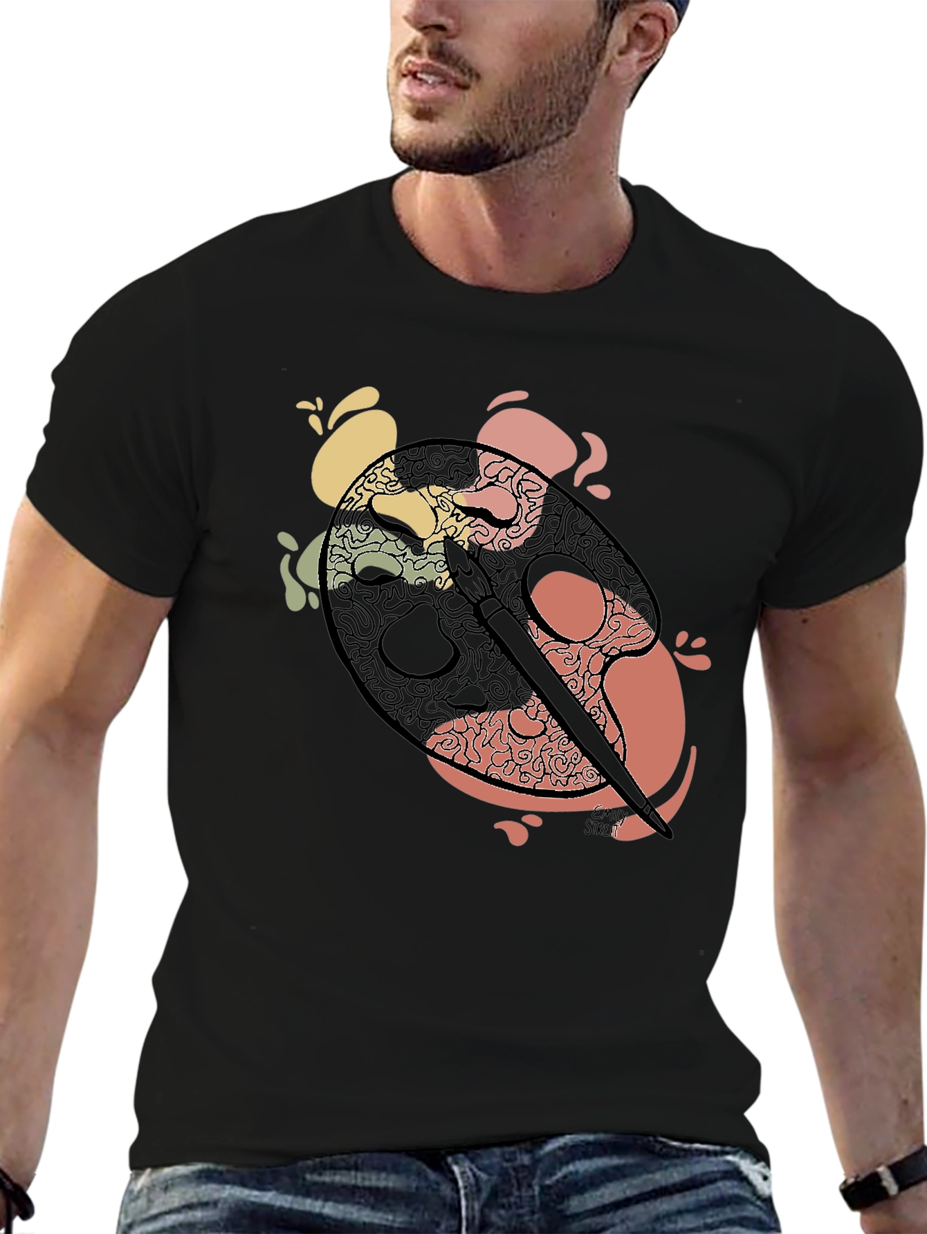 Artist Palette Graphic Tee - Painter T-Shirt