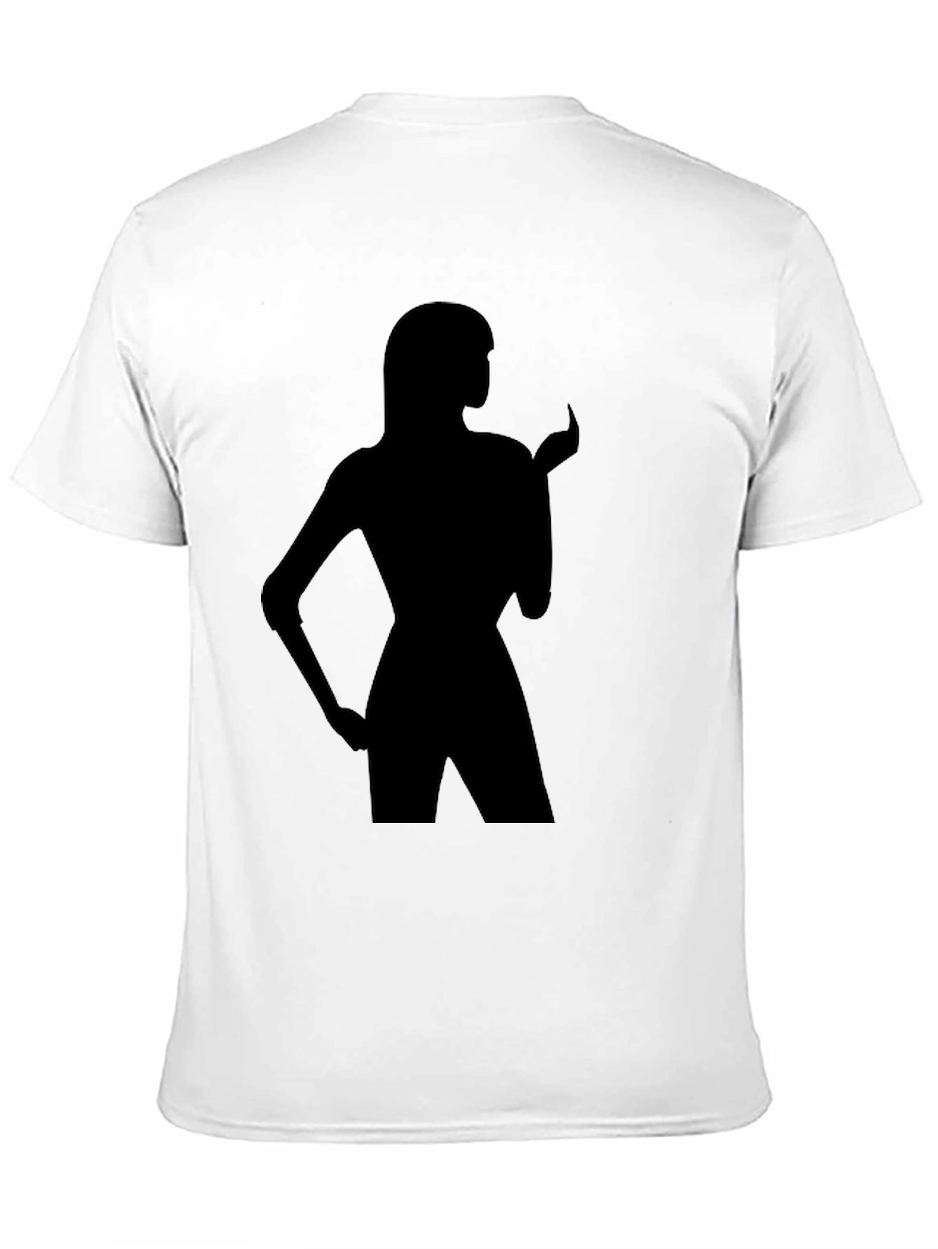 Silhouette Tee - Black T-Shirt with Figure Graphic