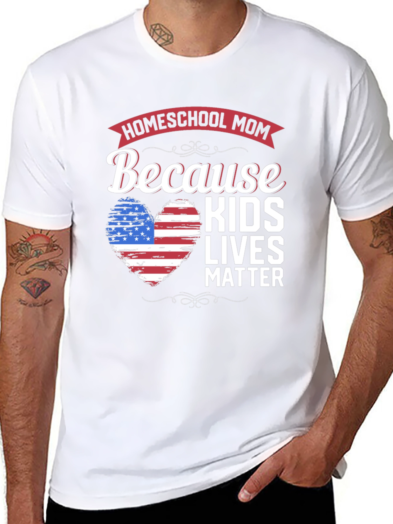 Homeschool Mom Kids Lives Matter T-Shirt