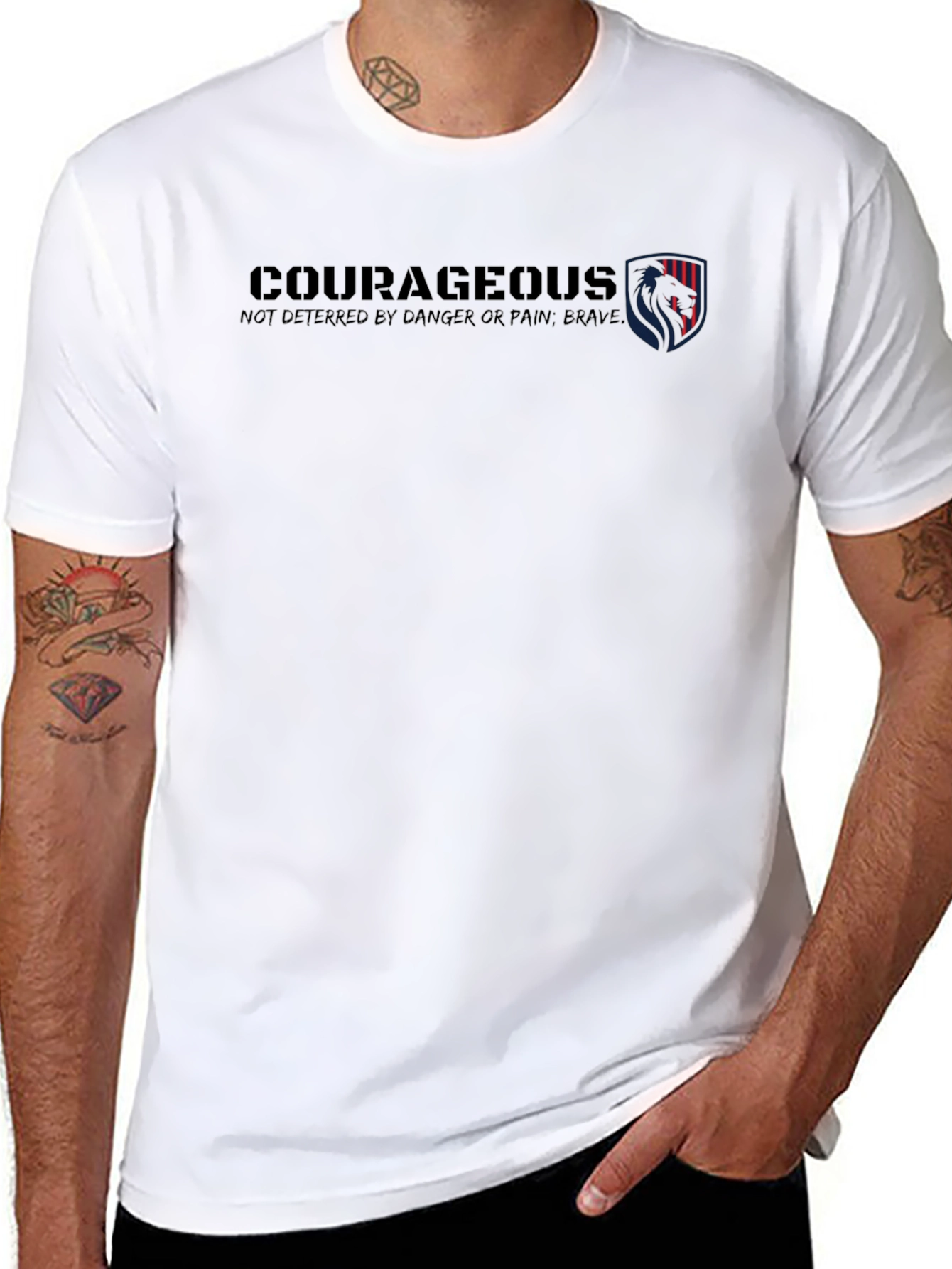 Courageous Graphic Tee - Bold Design Everyday Comfort