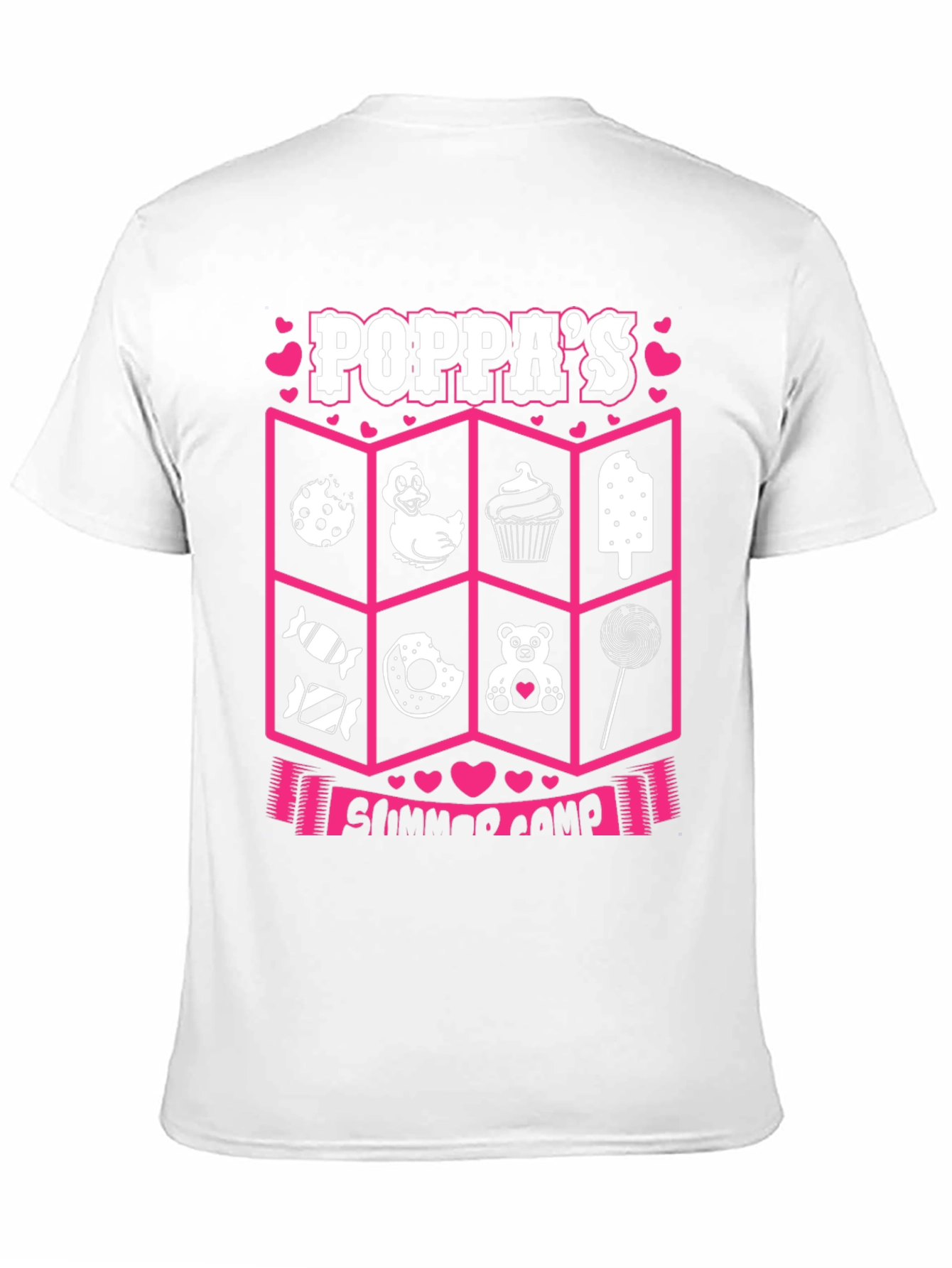 Poppas Summer Camp Black T-Shirt