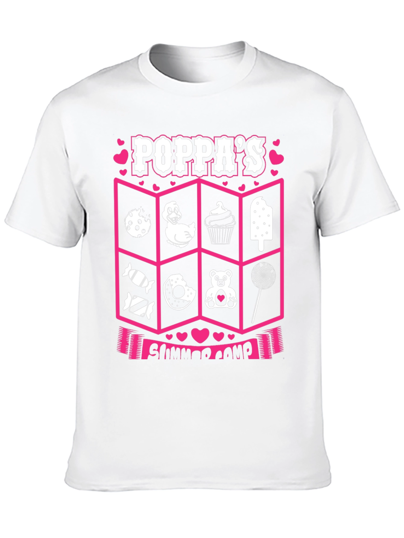 Poppas Summer Camp Black T-Shirt